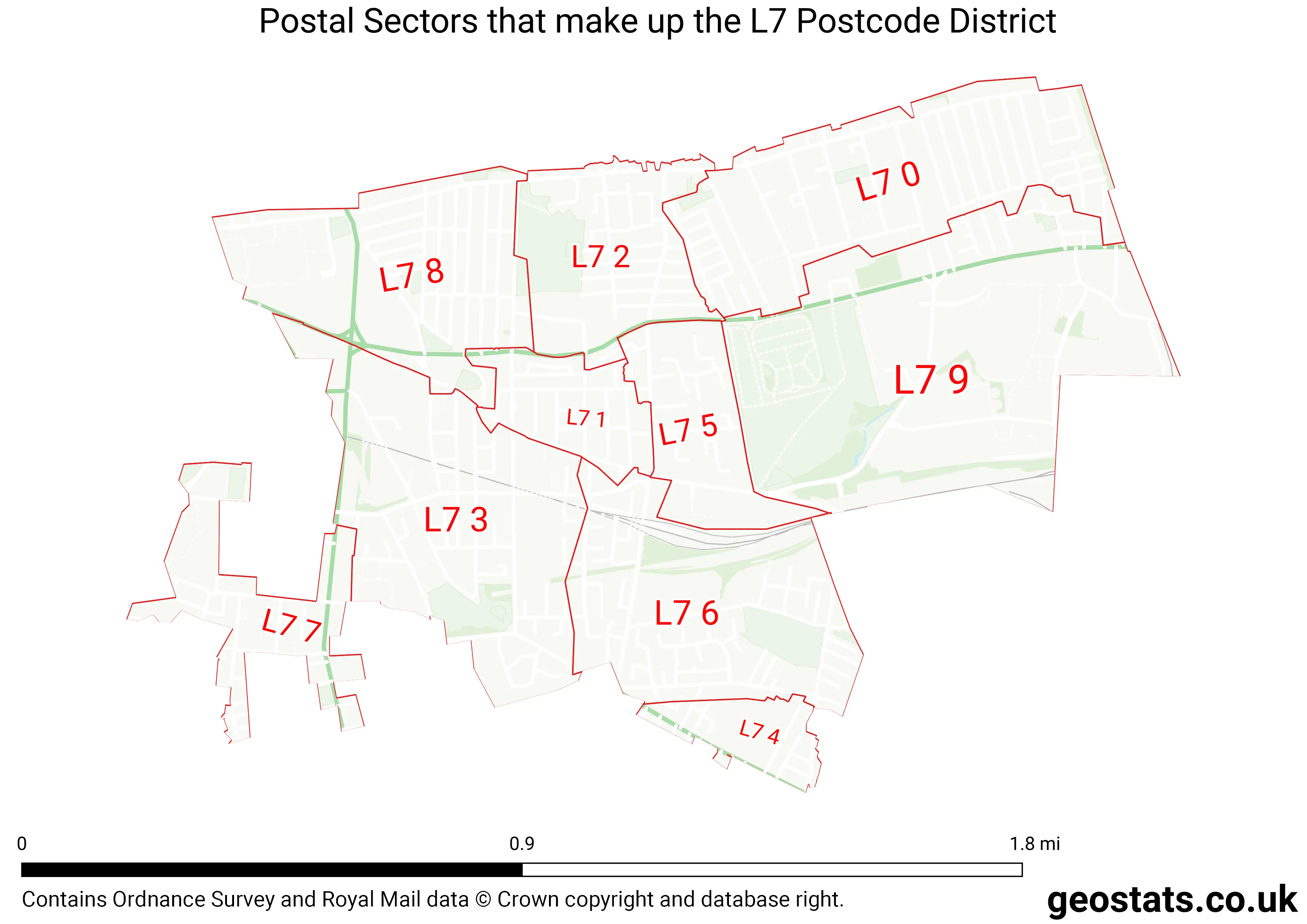 Map of the L7  District