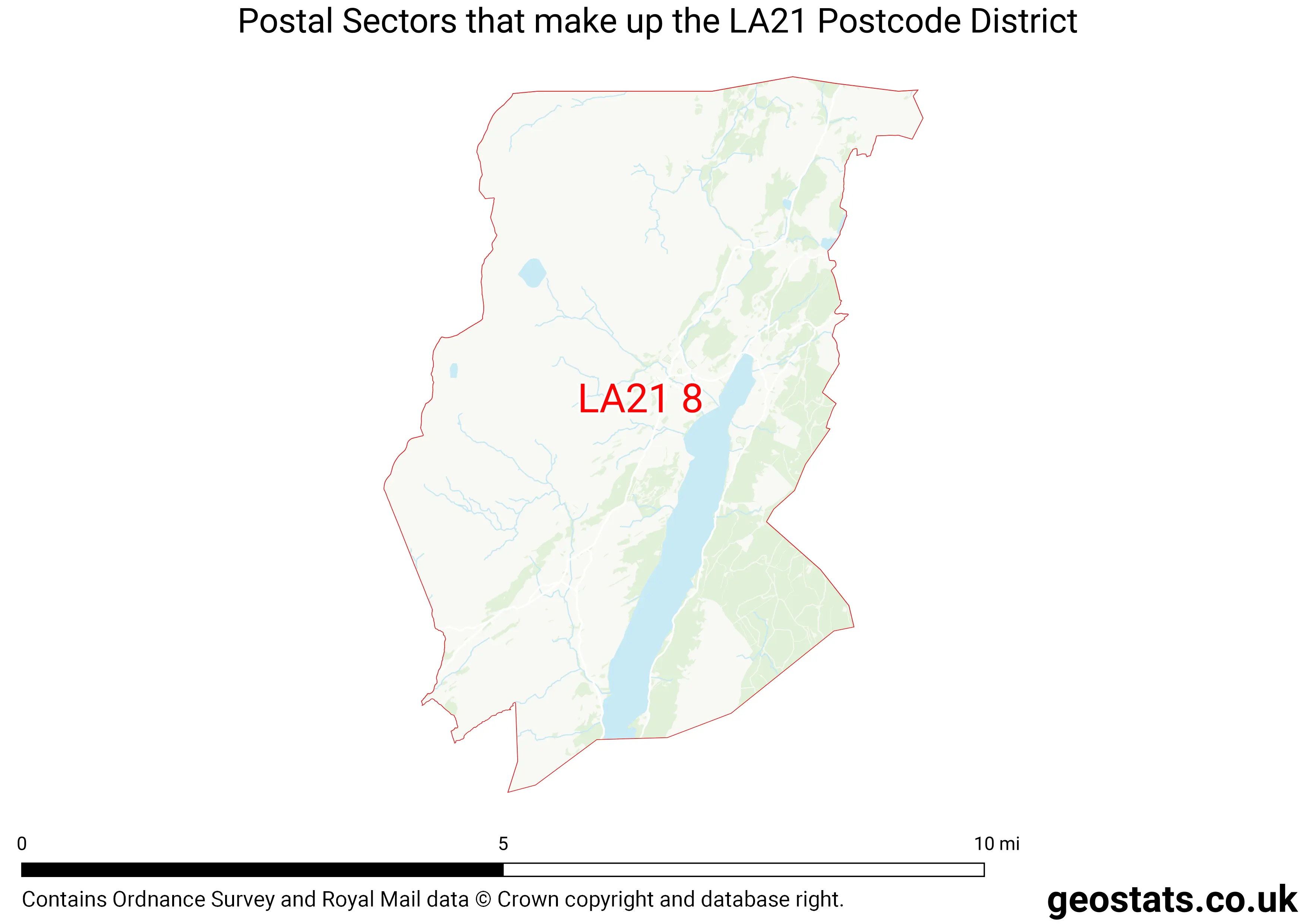 Map of the LA21  District