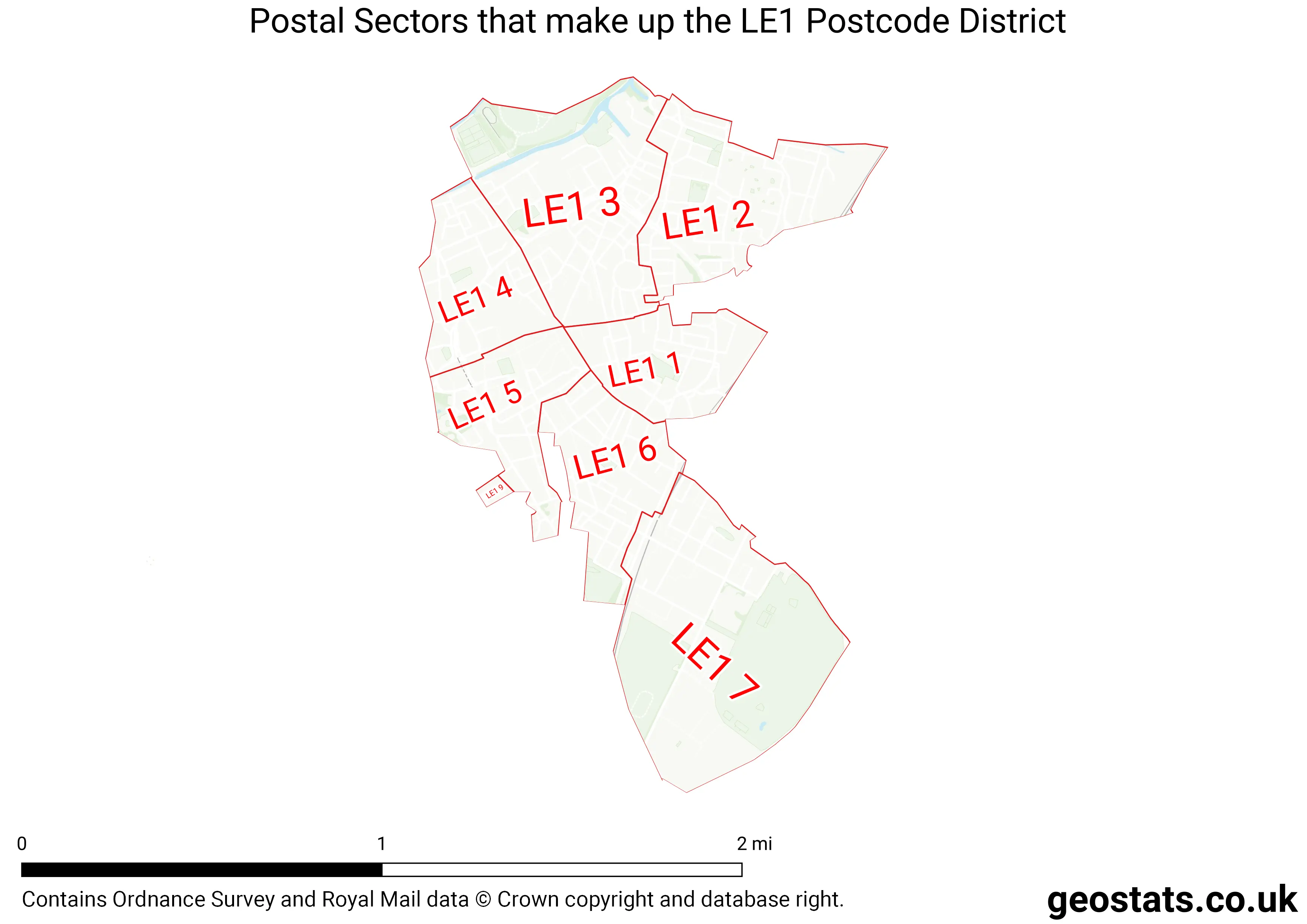 Map of the LE1  District