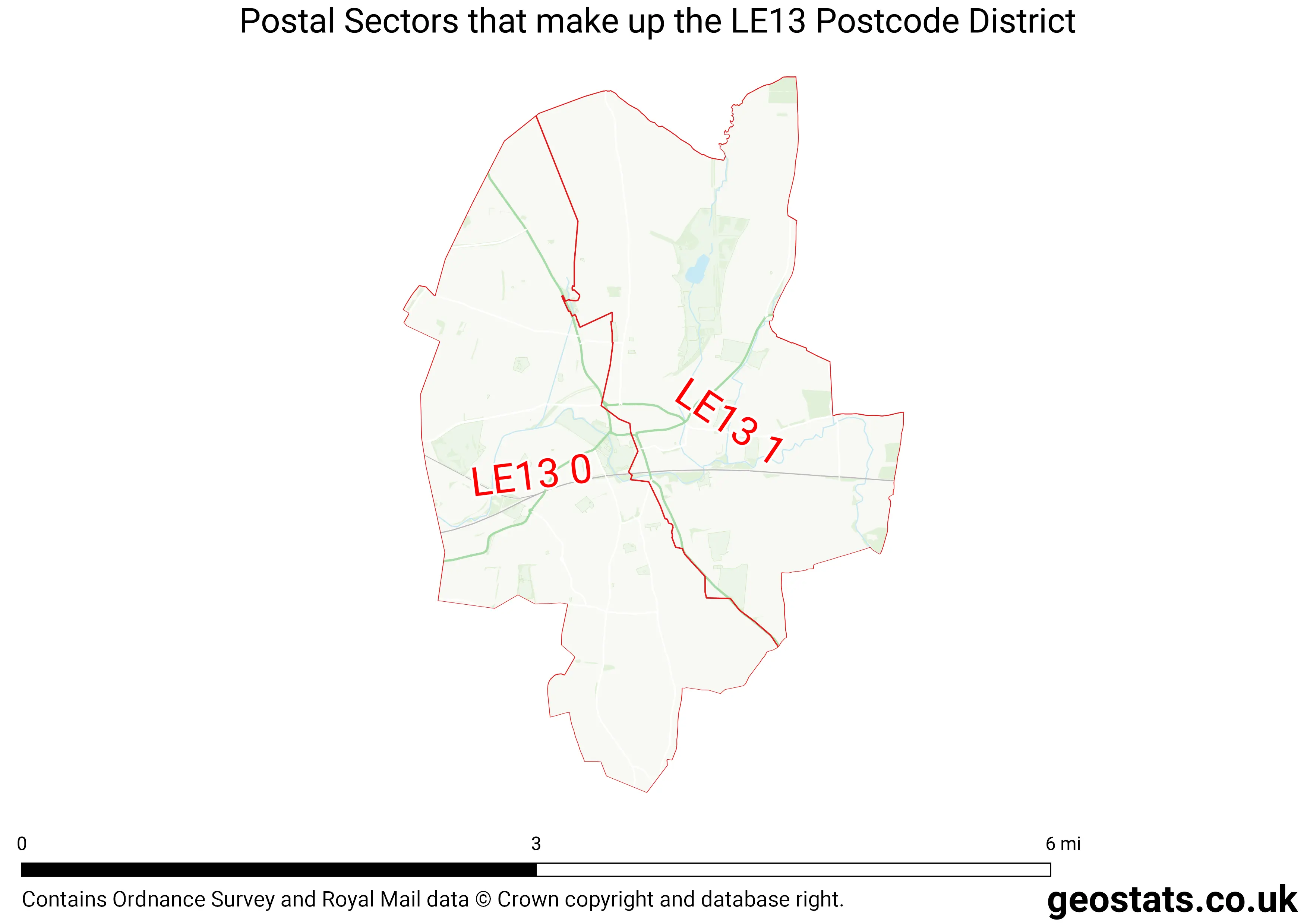 Map of the LE13  District