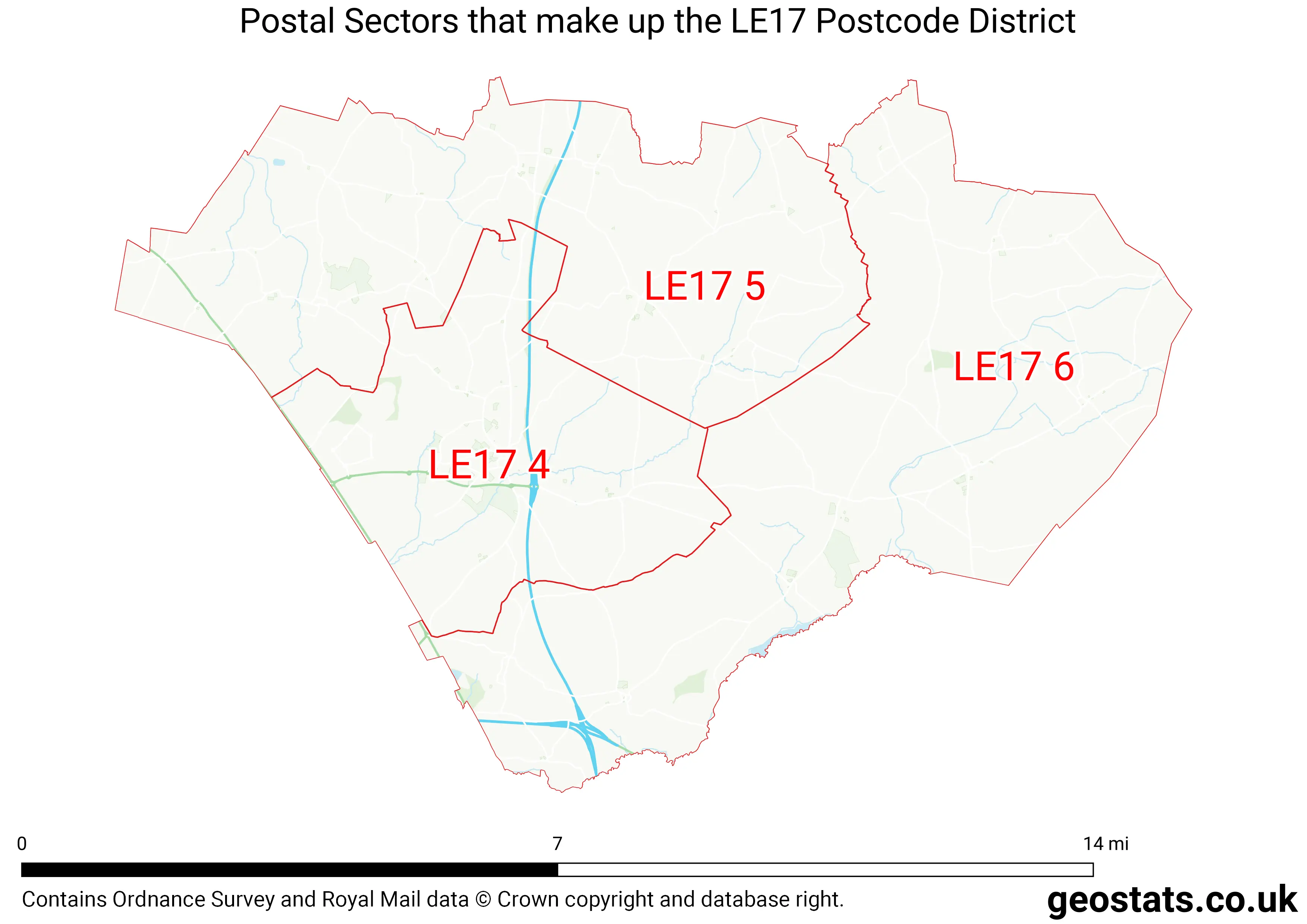 Map of the LE17  District