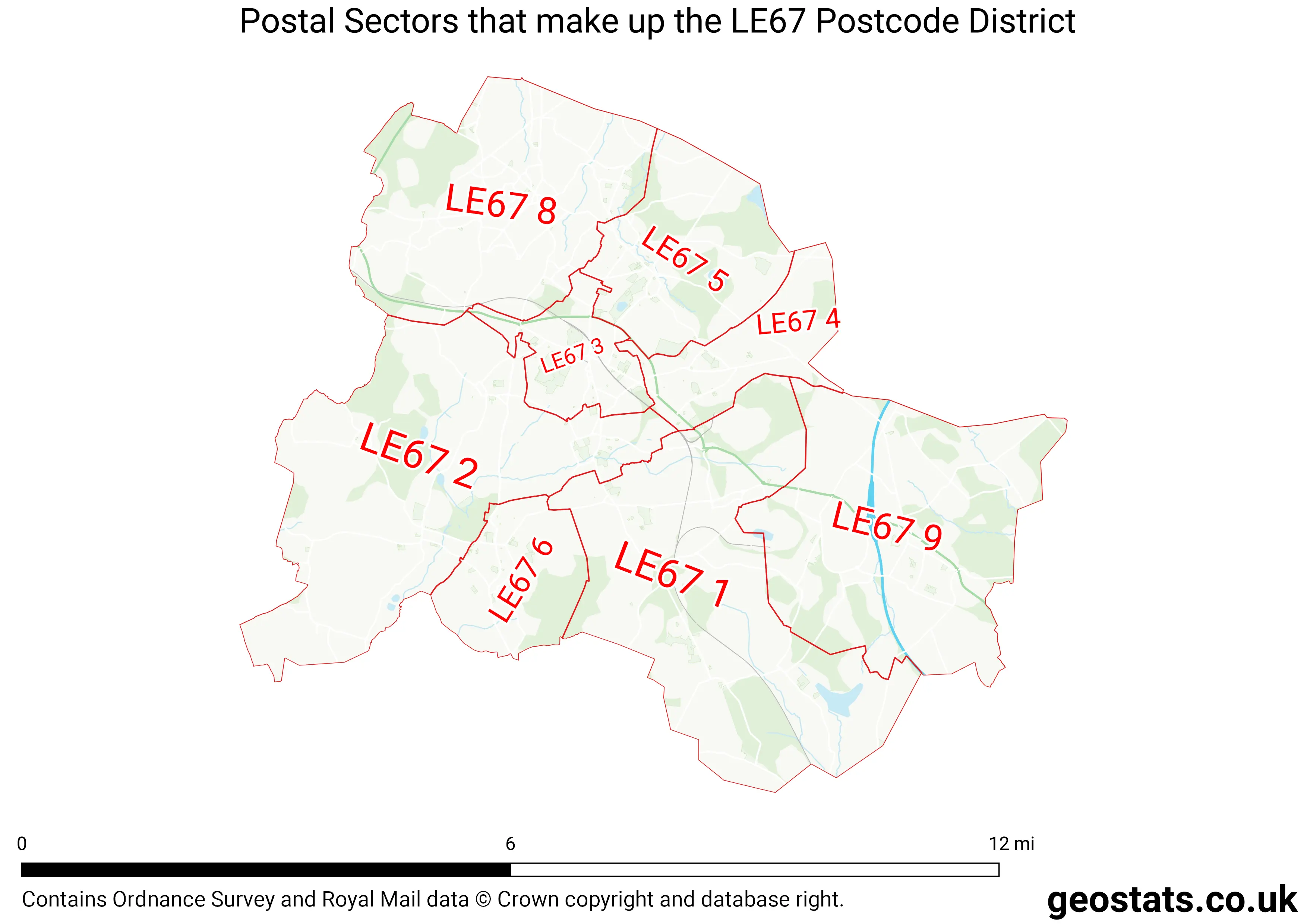 Map of the LE67  District