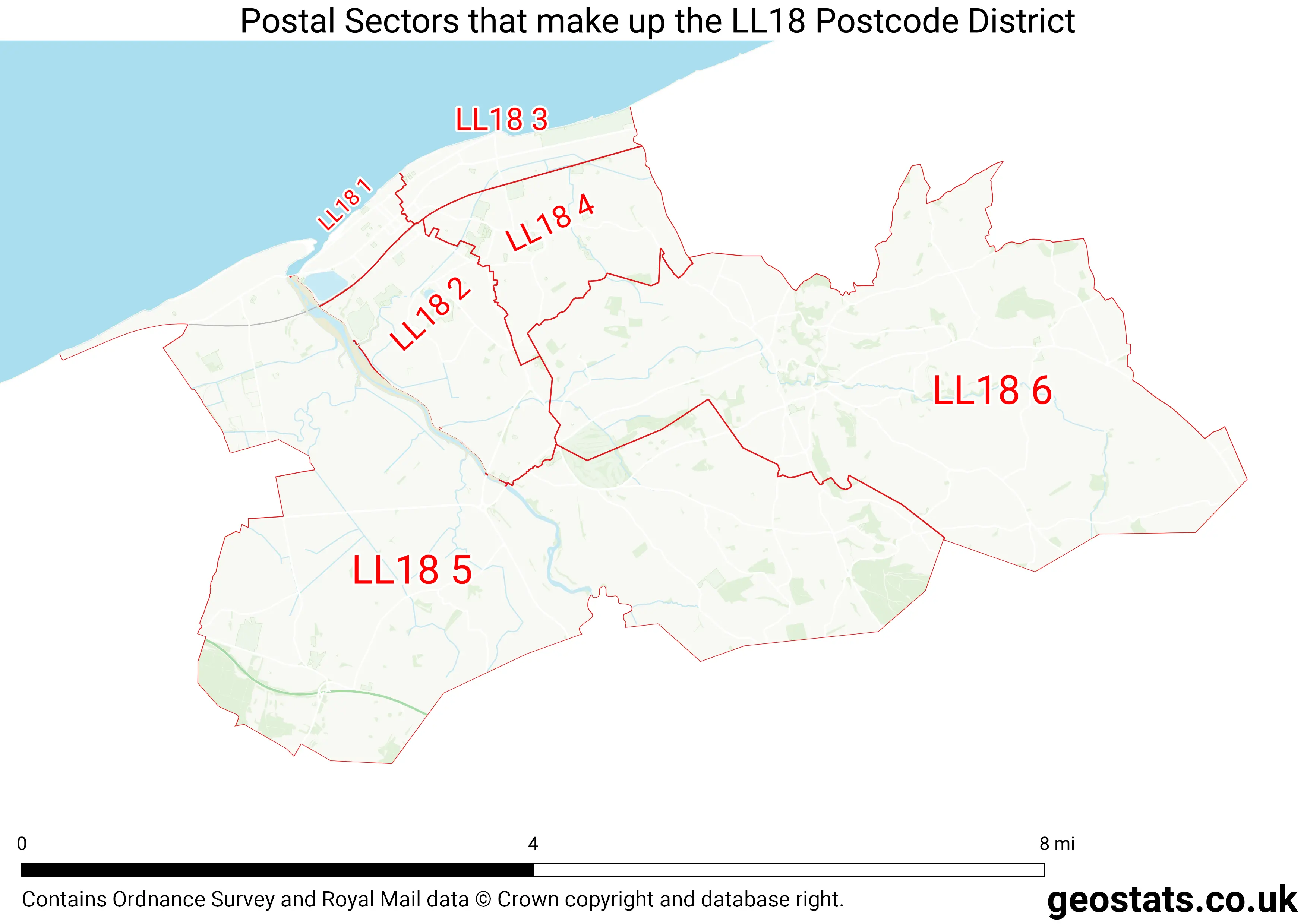 Map of the LL18  District