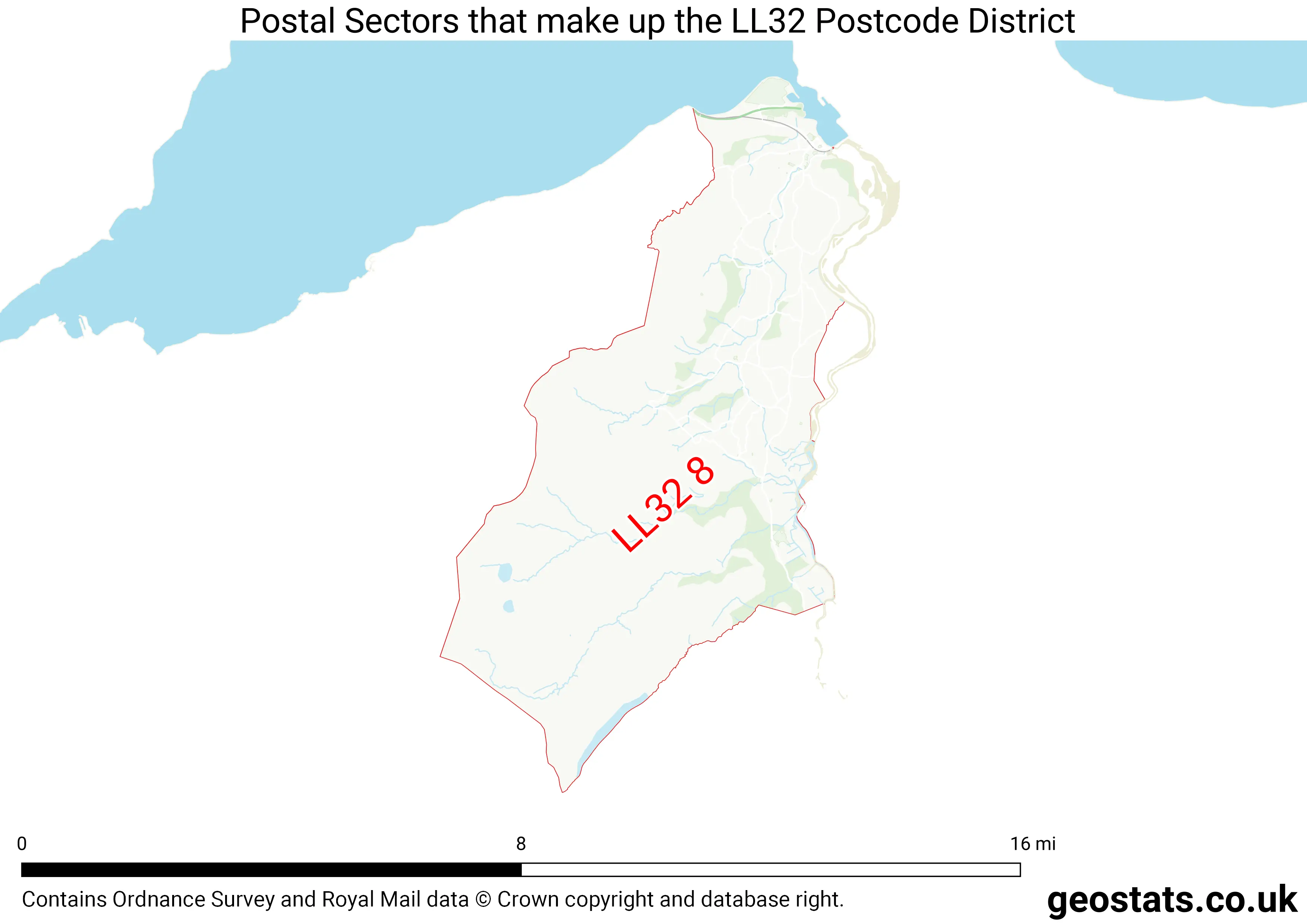 Map of the LL32  District