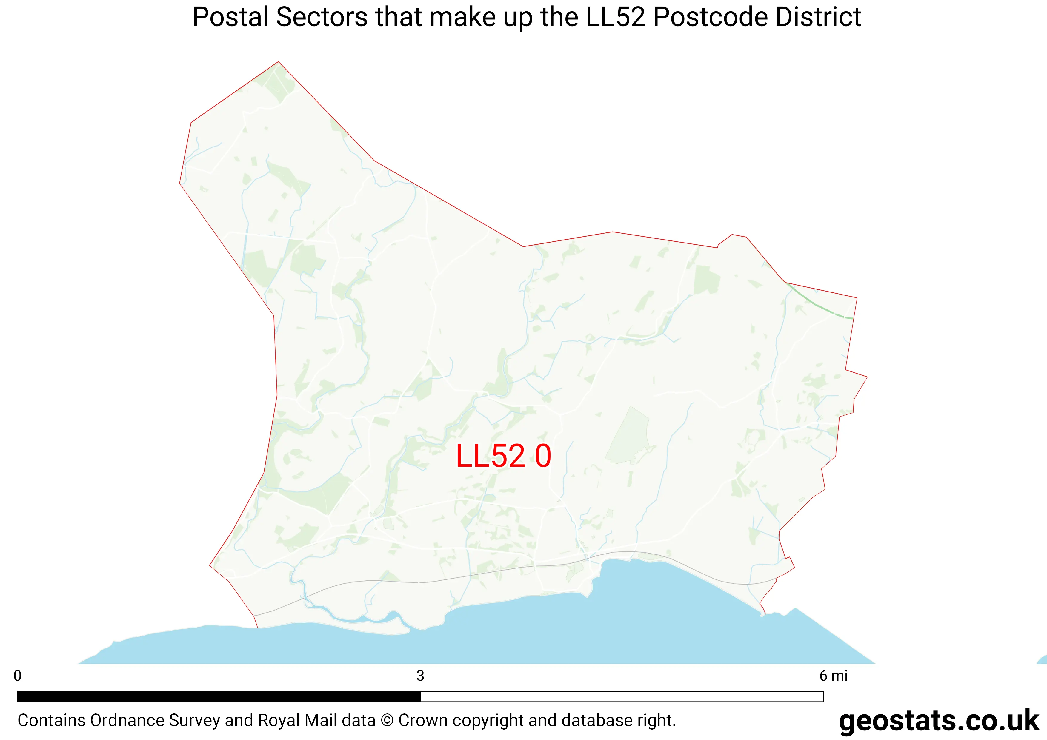 Map of the LL52  District