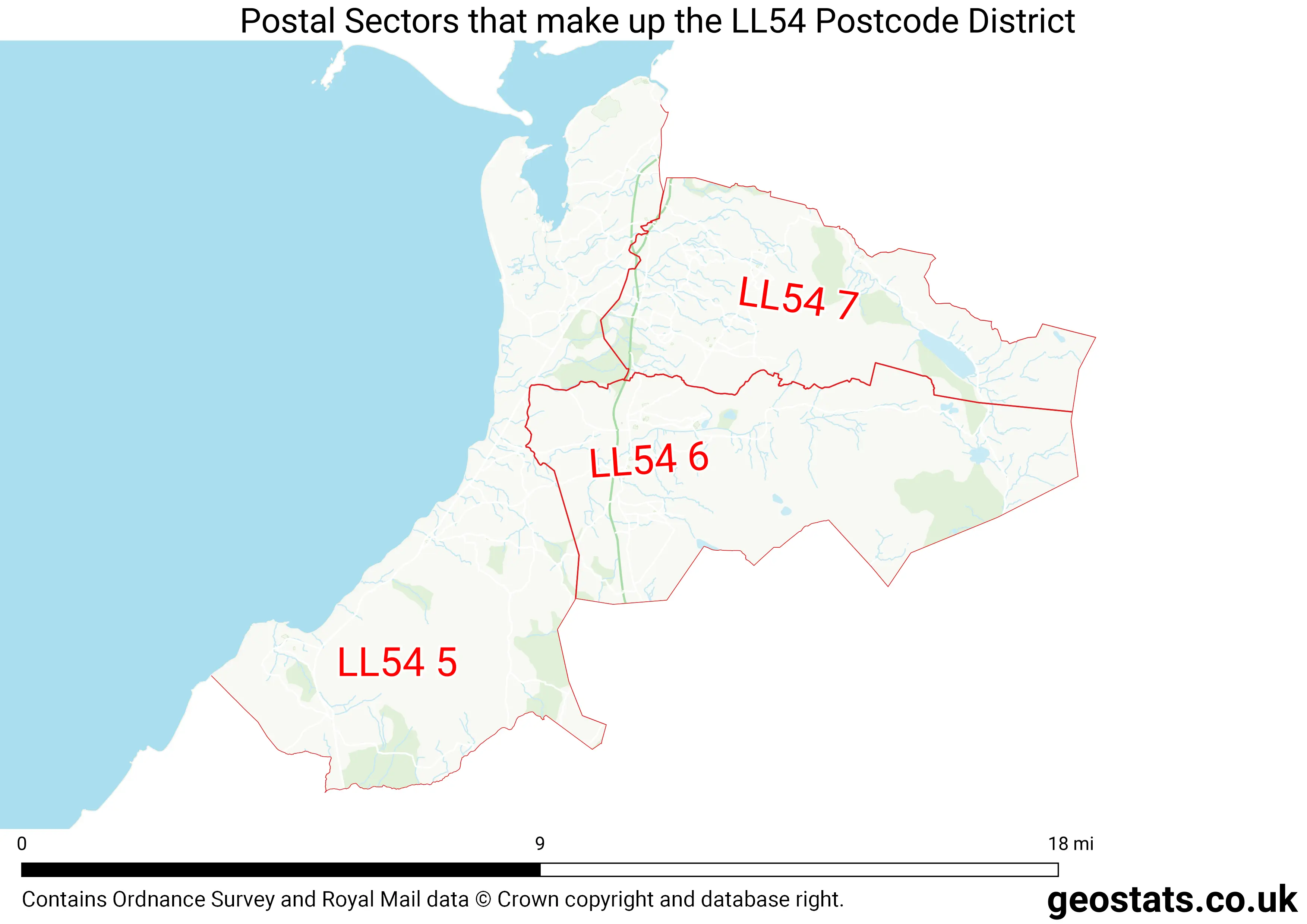 Map of the LL54  District
