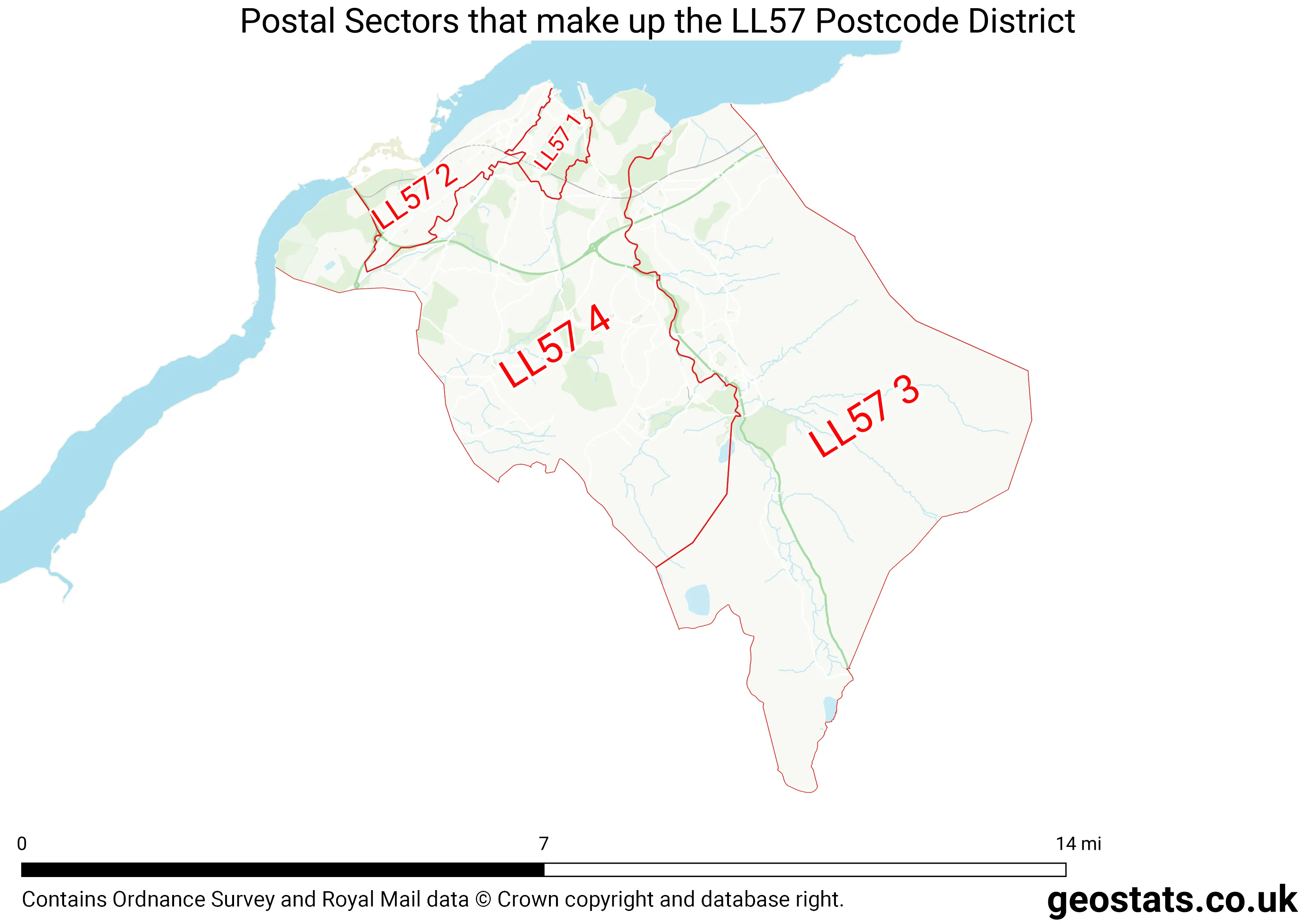 Map of the LL57  District