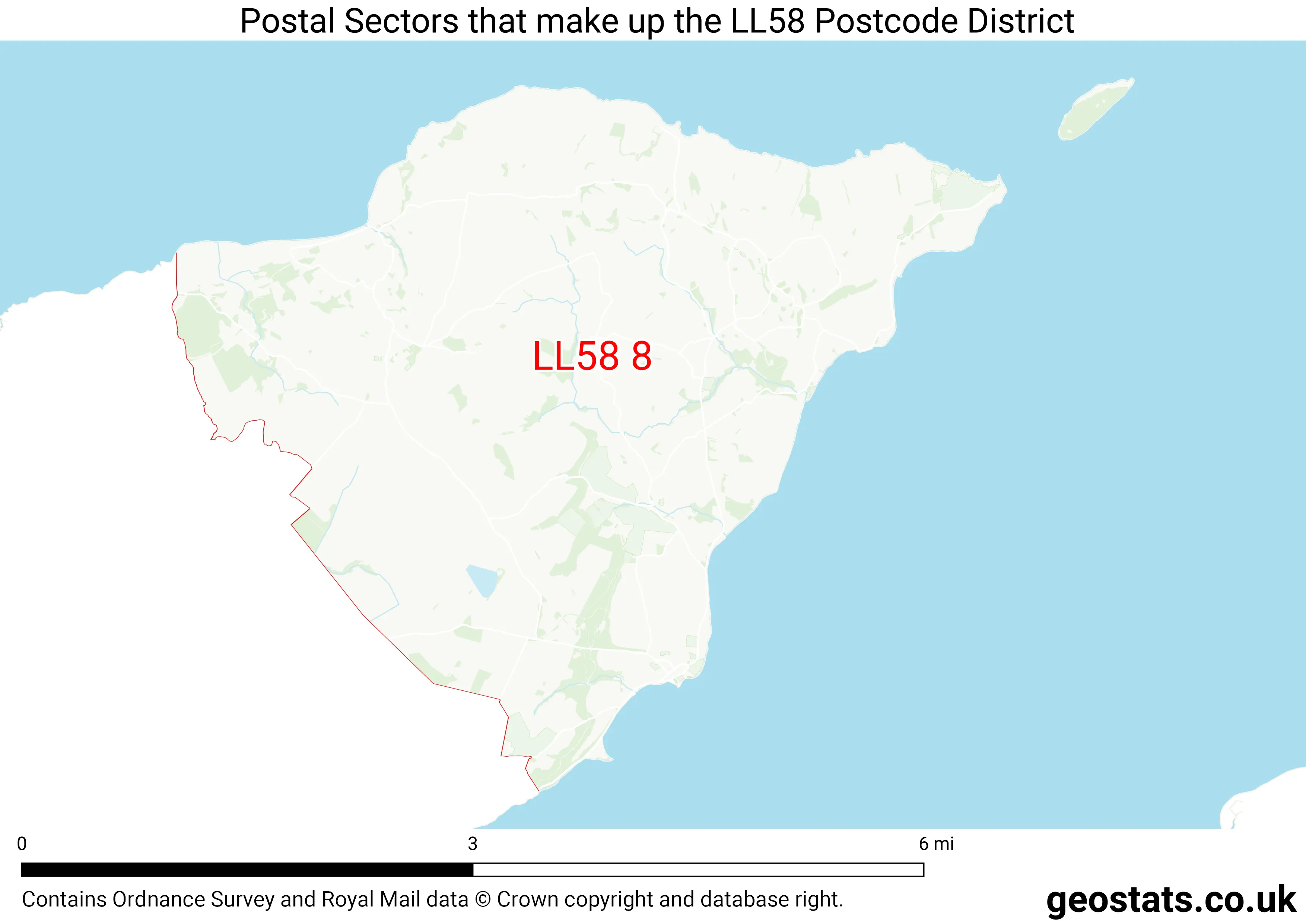 Map of the LL58  District