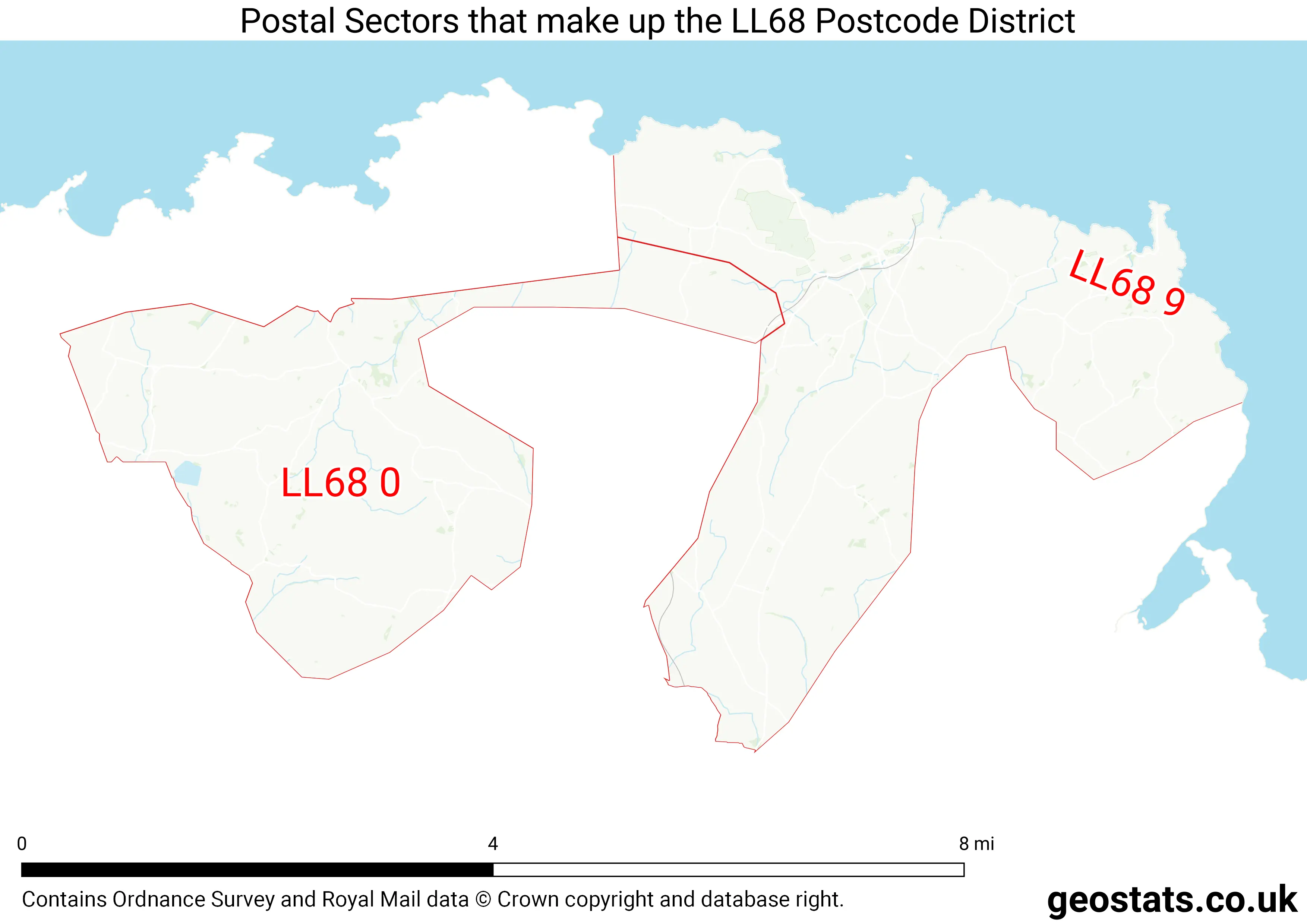 Map of the LL68  District