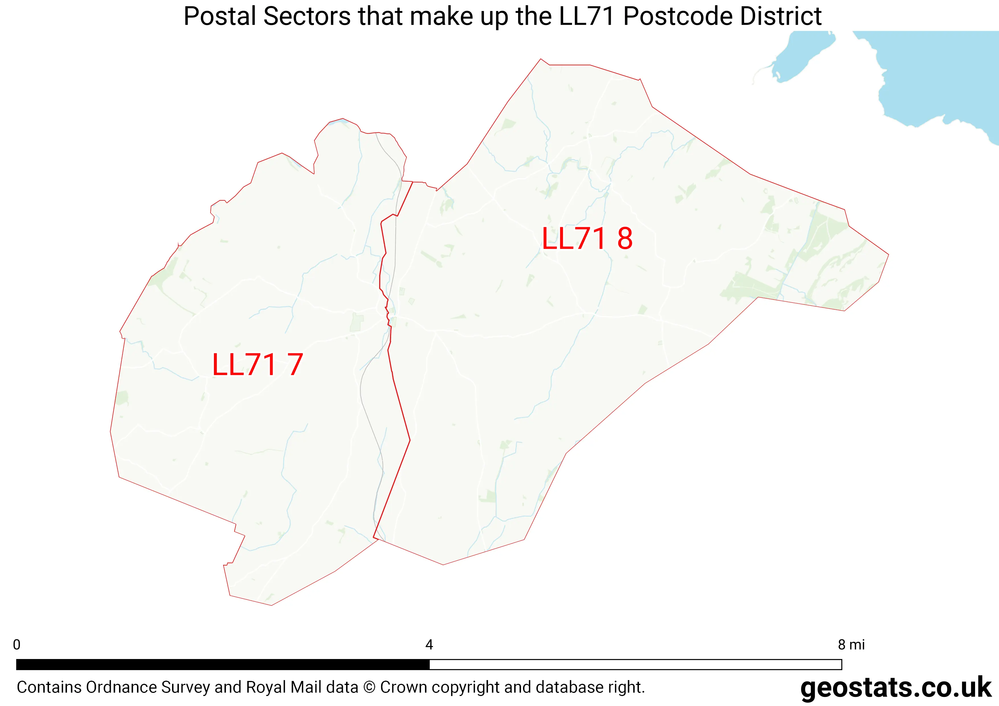 Map of the LL71  District