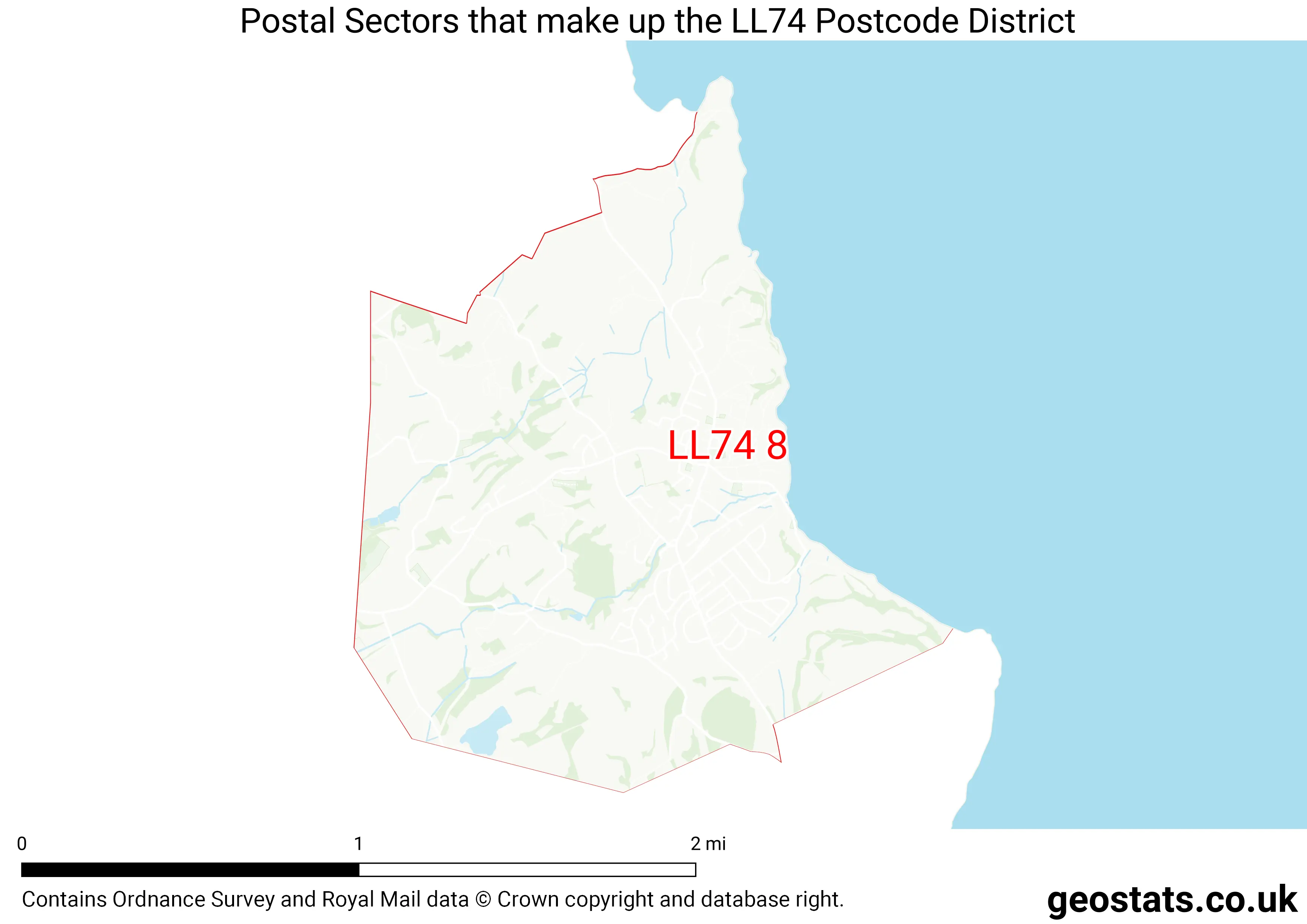 Map of the LL74  District