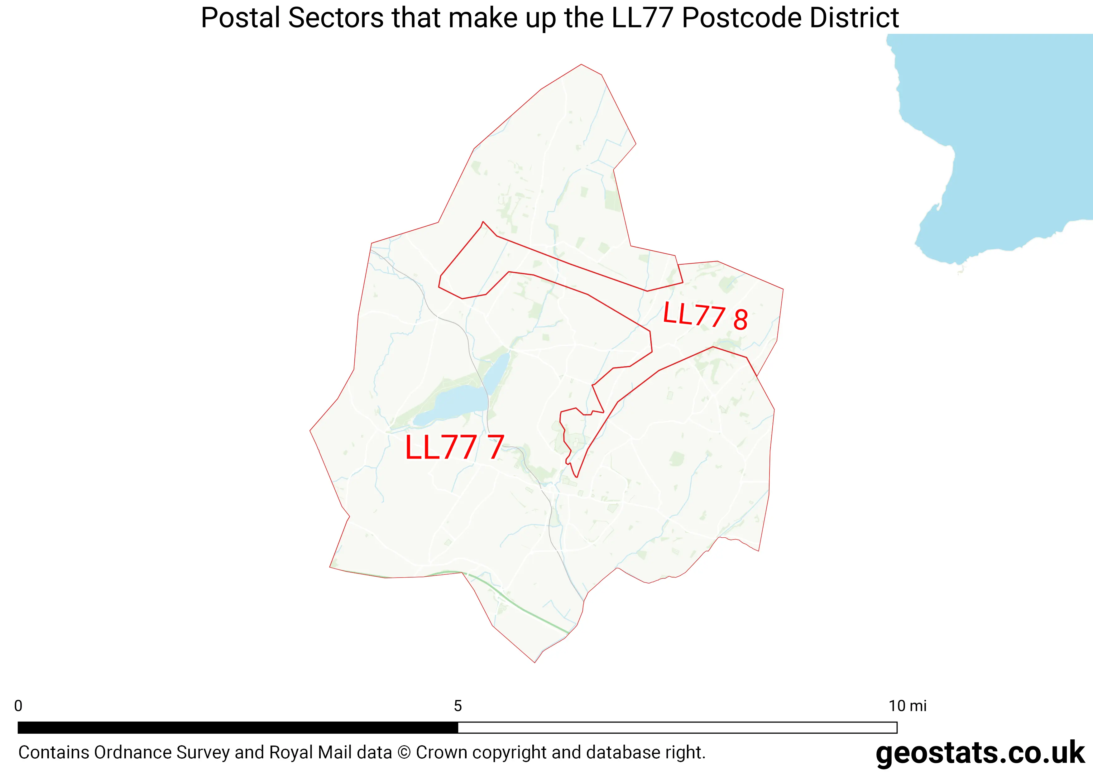 Map of the LL77  District