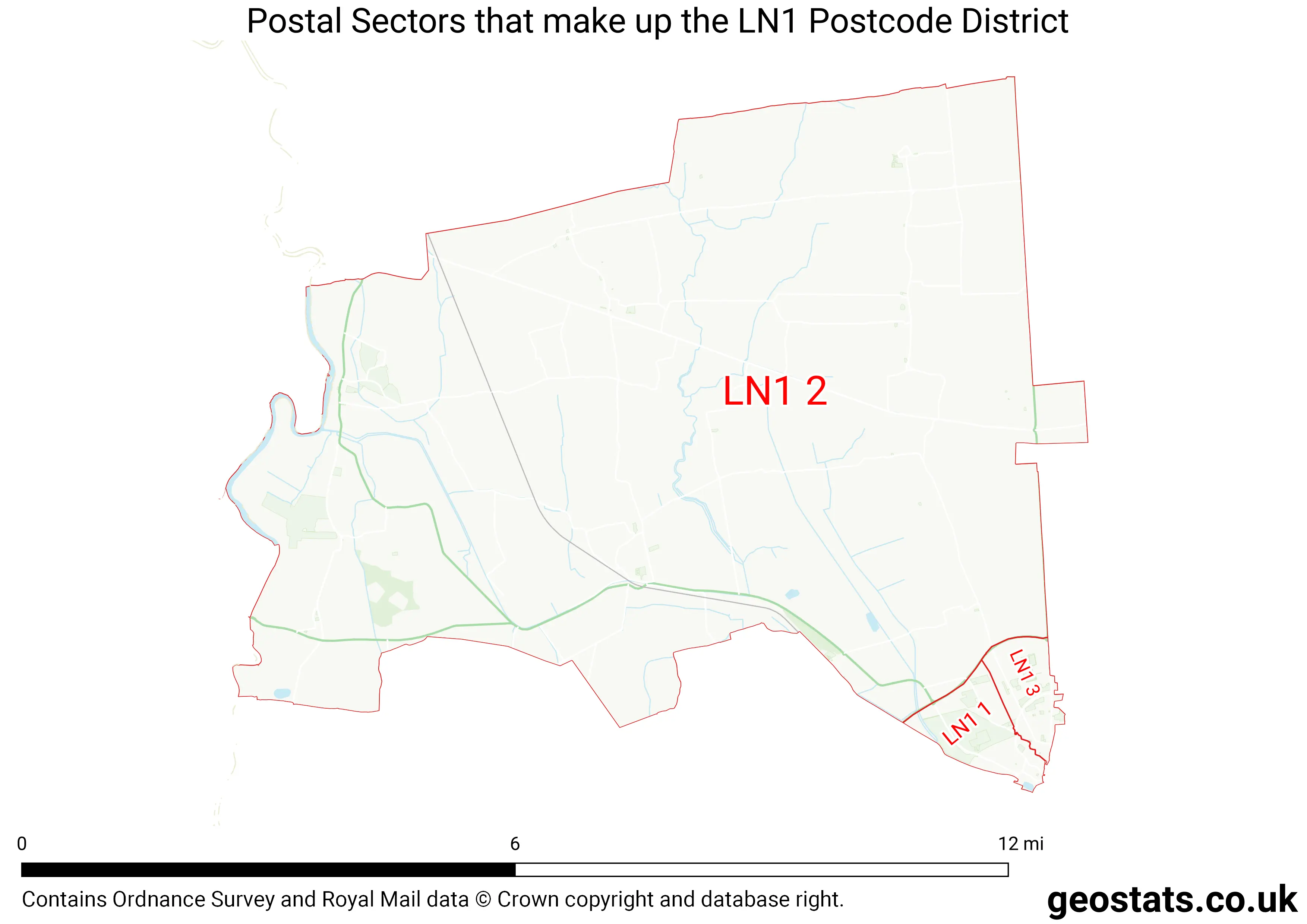 Map of the LN1  District