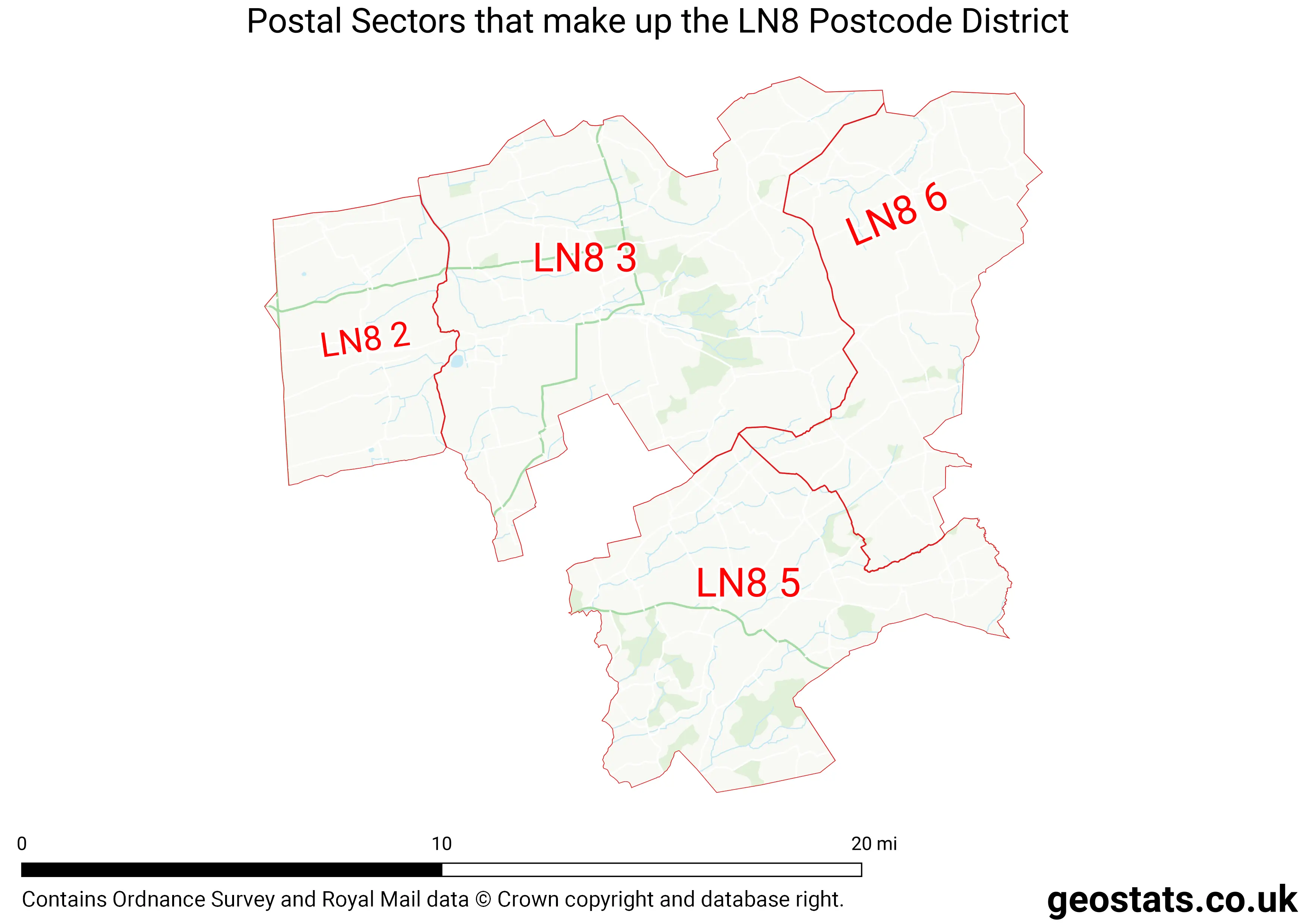 Map of the LN8  District