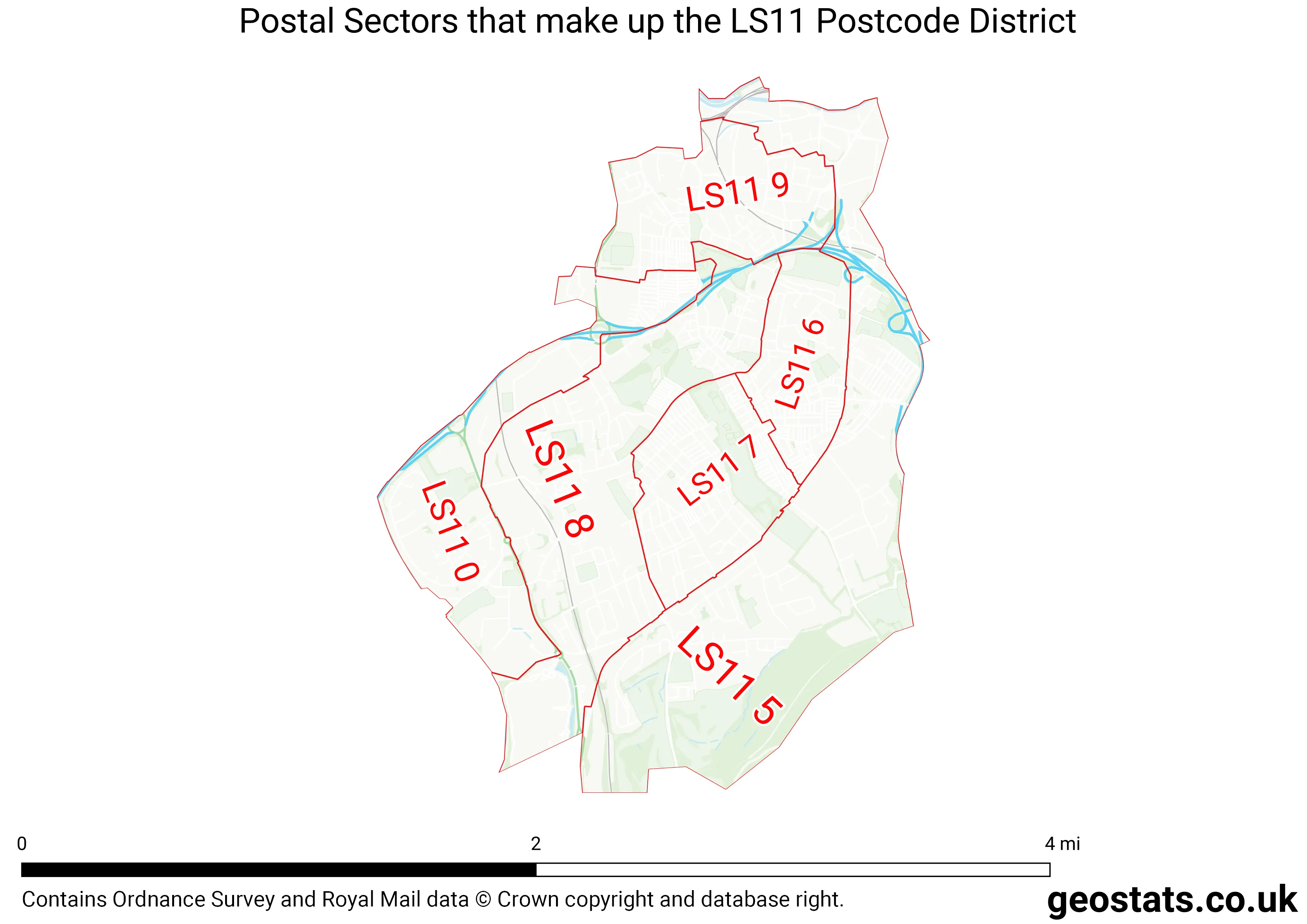 Map of the LS11  District