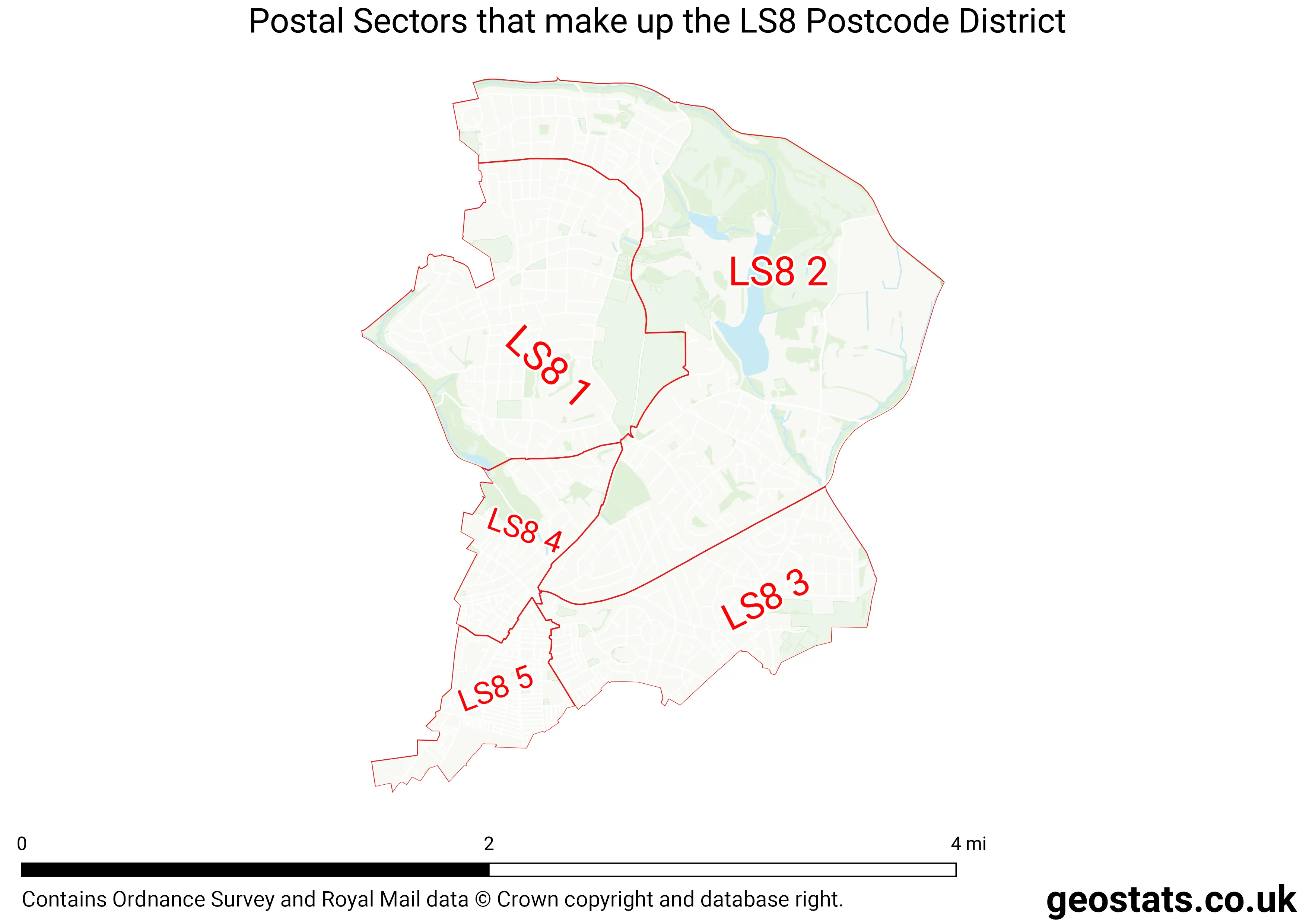 Map of the LS8  District