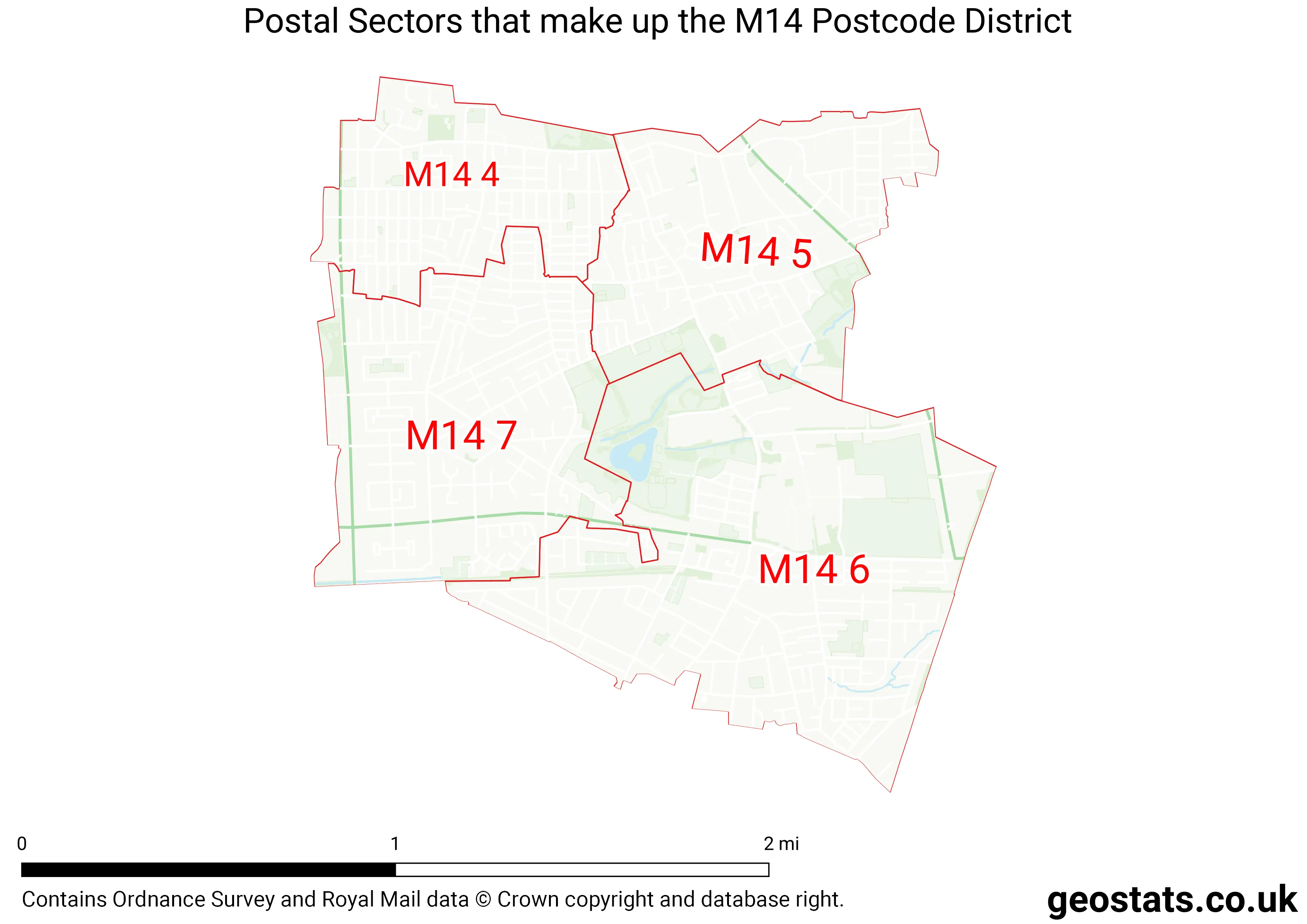 Map of the M14  District