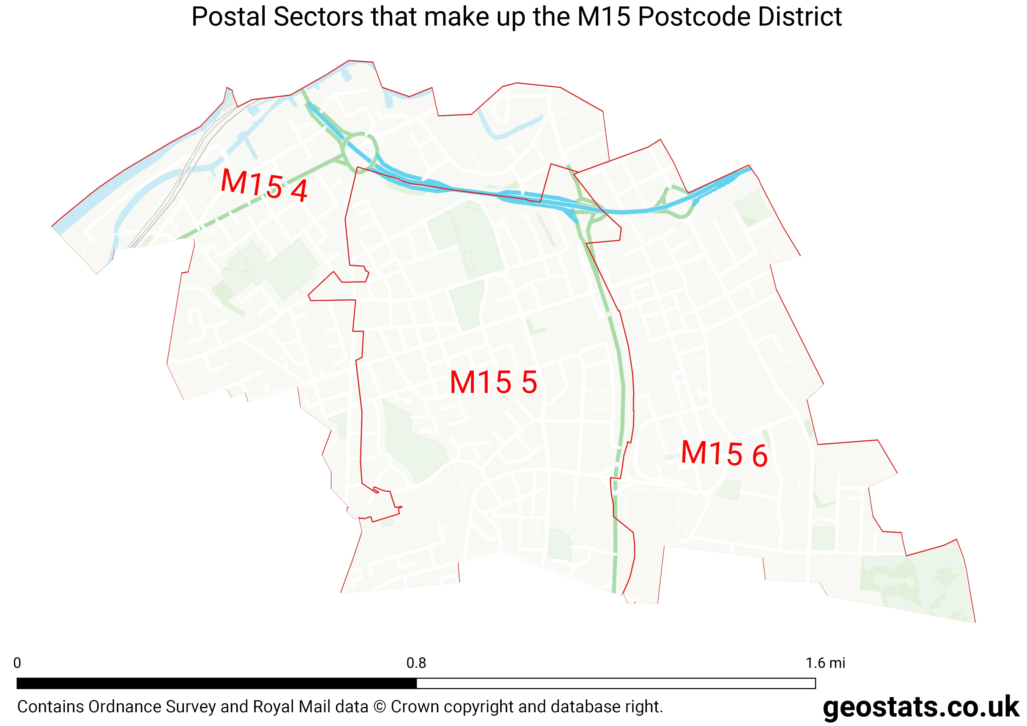 Map of the M15  District