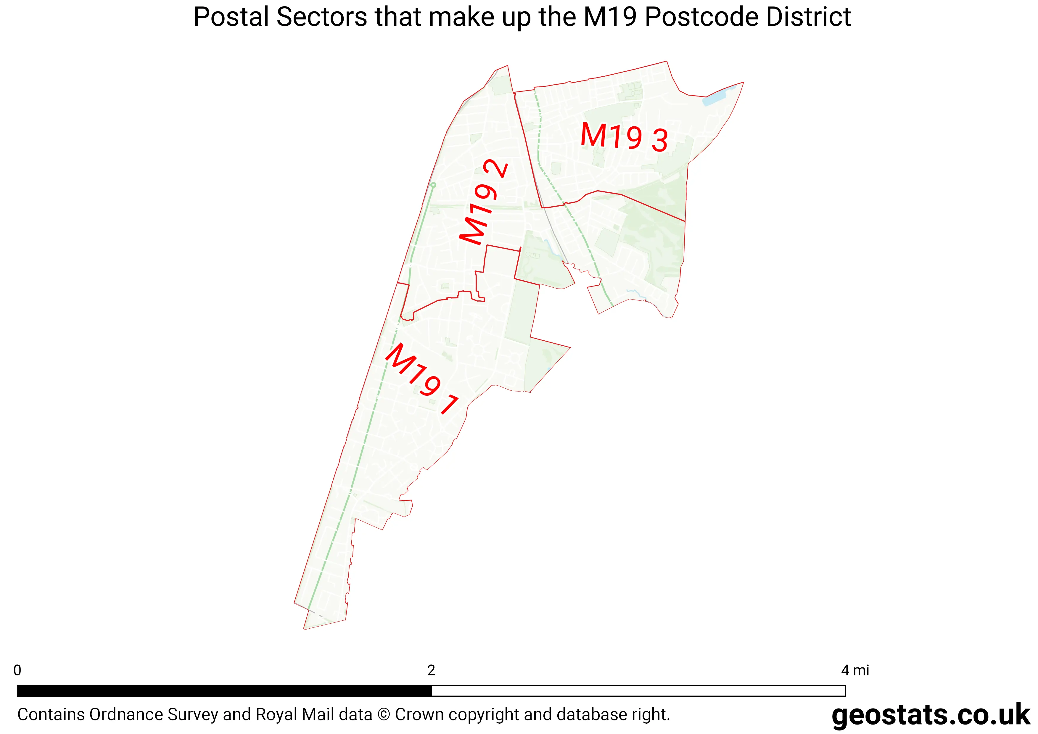 Map of the M19  District
