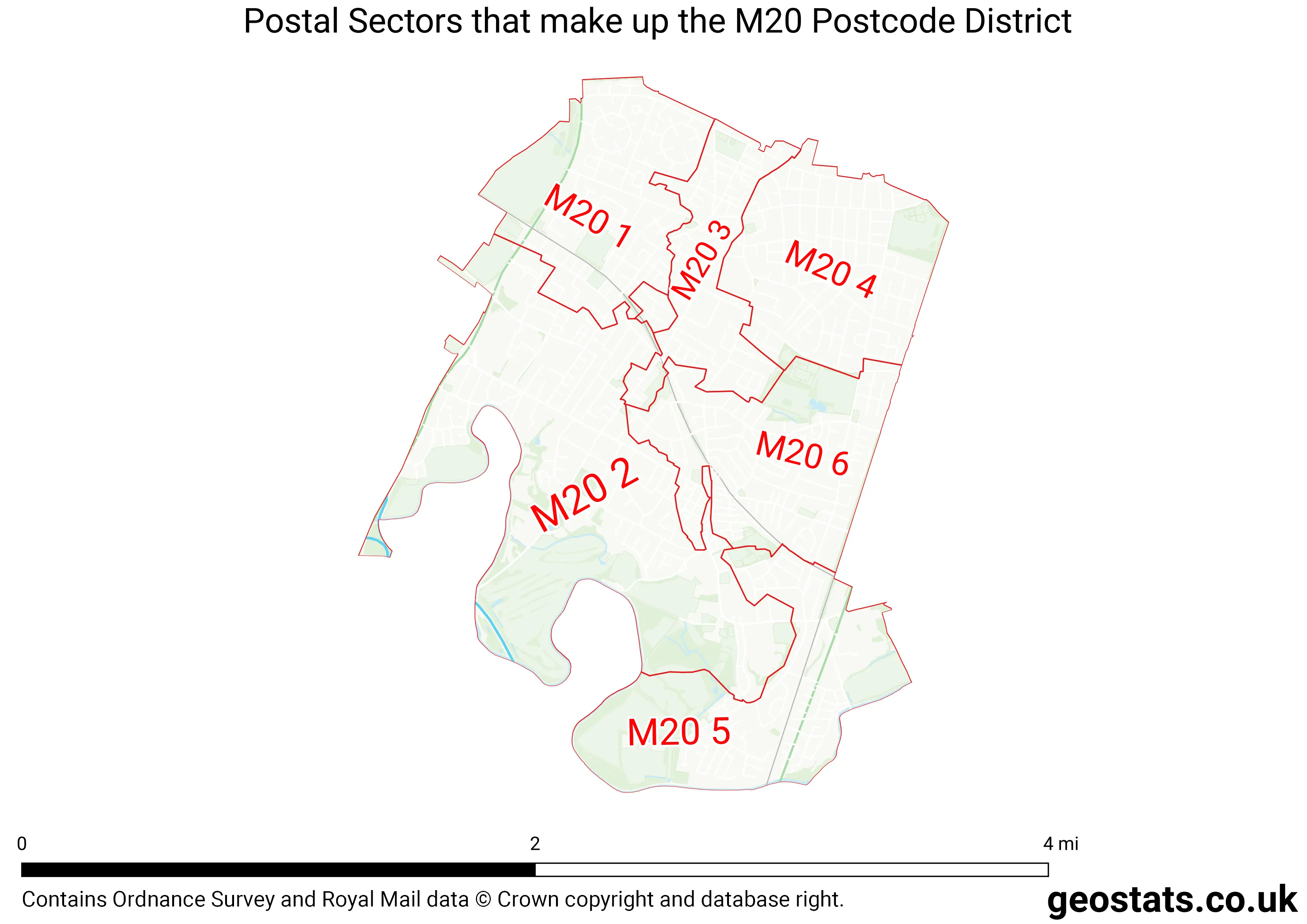 Map of the M20  District