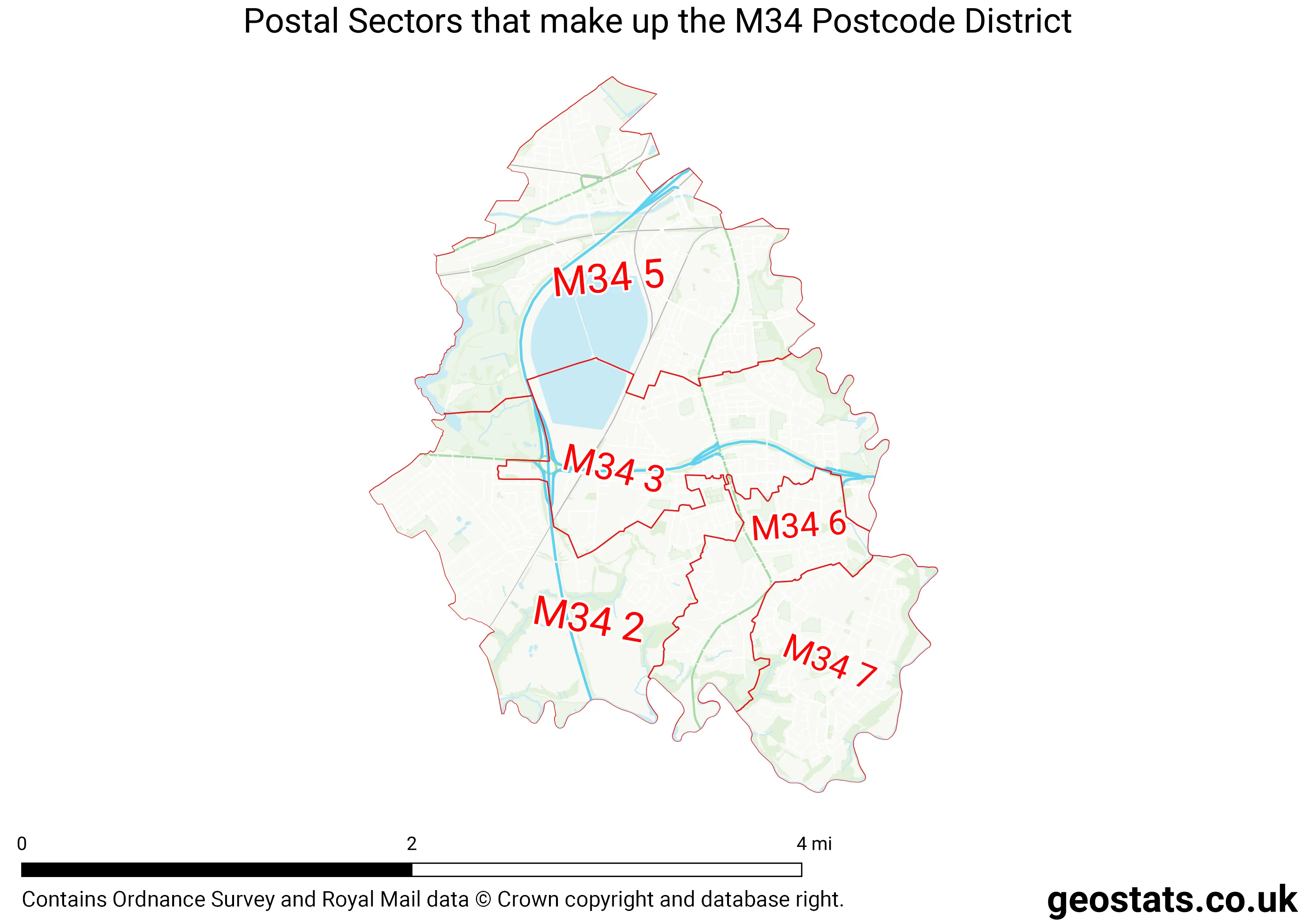 Map of the M34  District