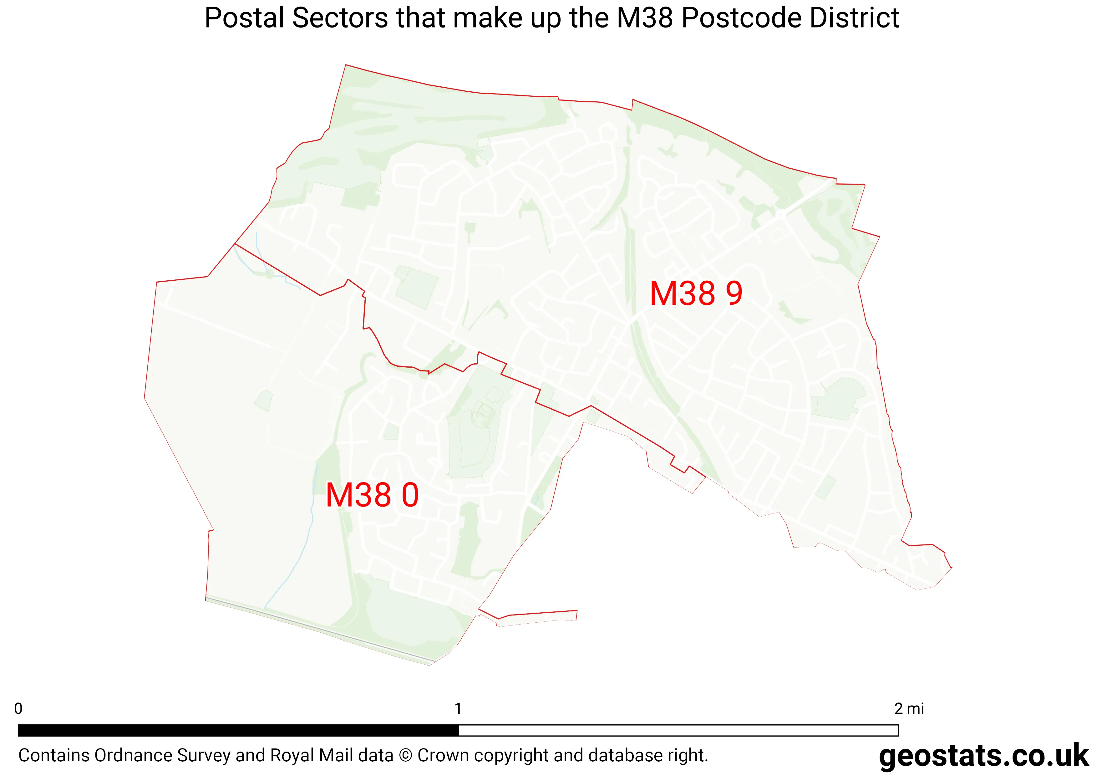 Map of the M38  District