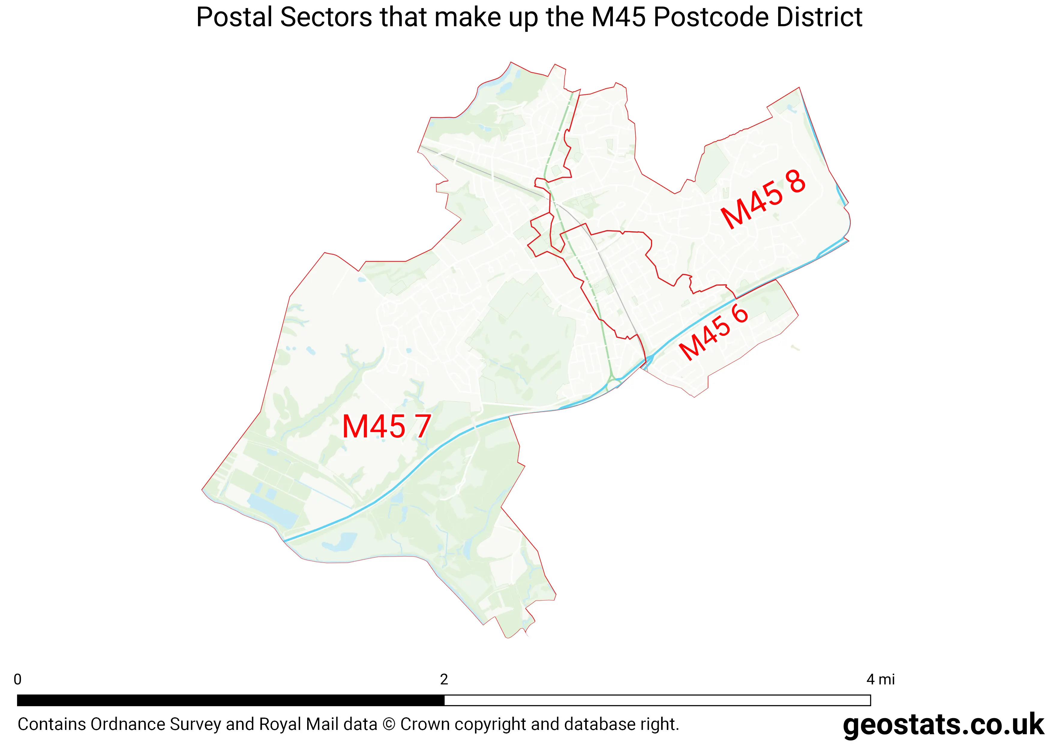 Map of the M45  District