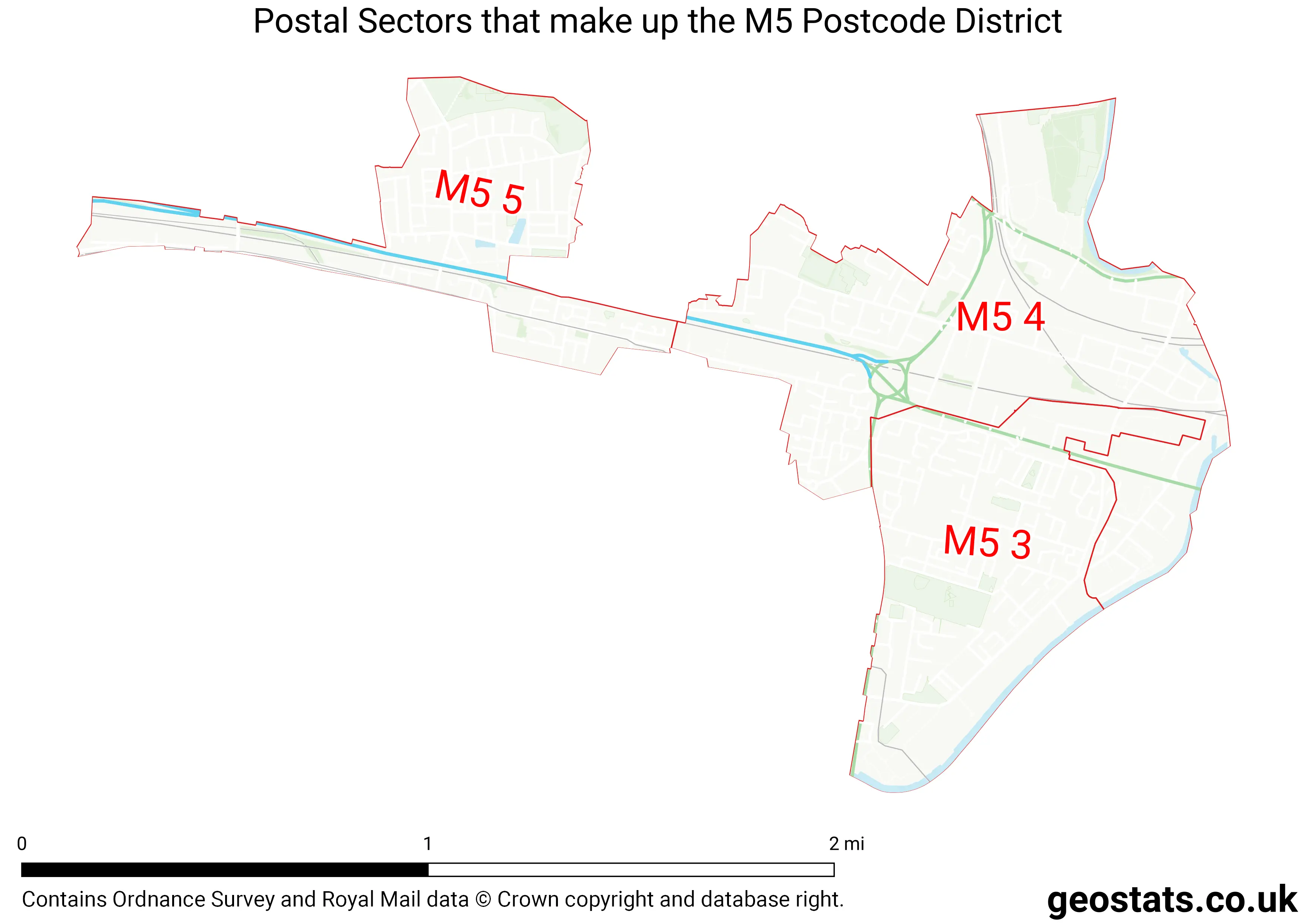Map of the M5  District