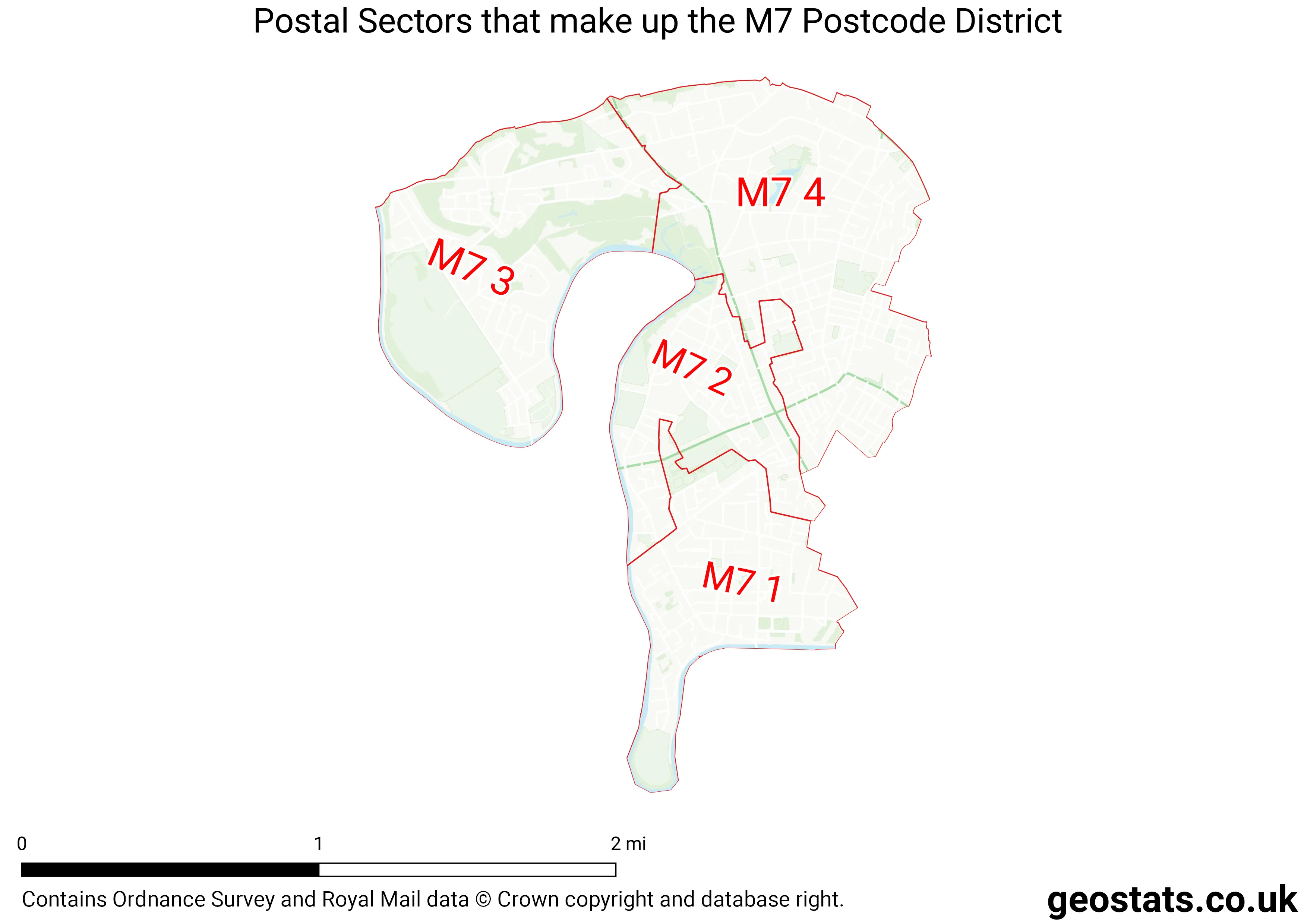 Map of the M7  District