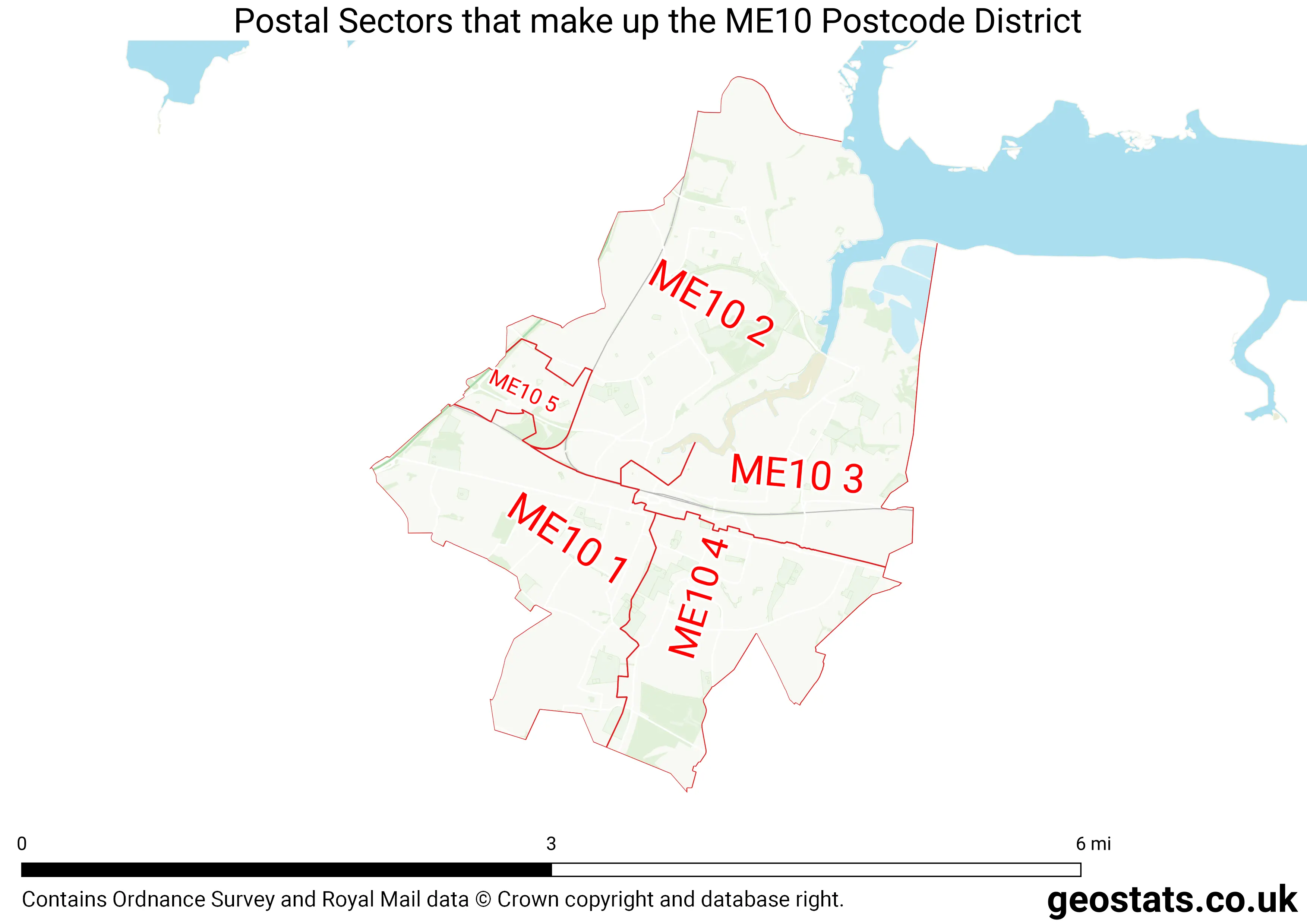 Map of the ME10  District