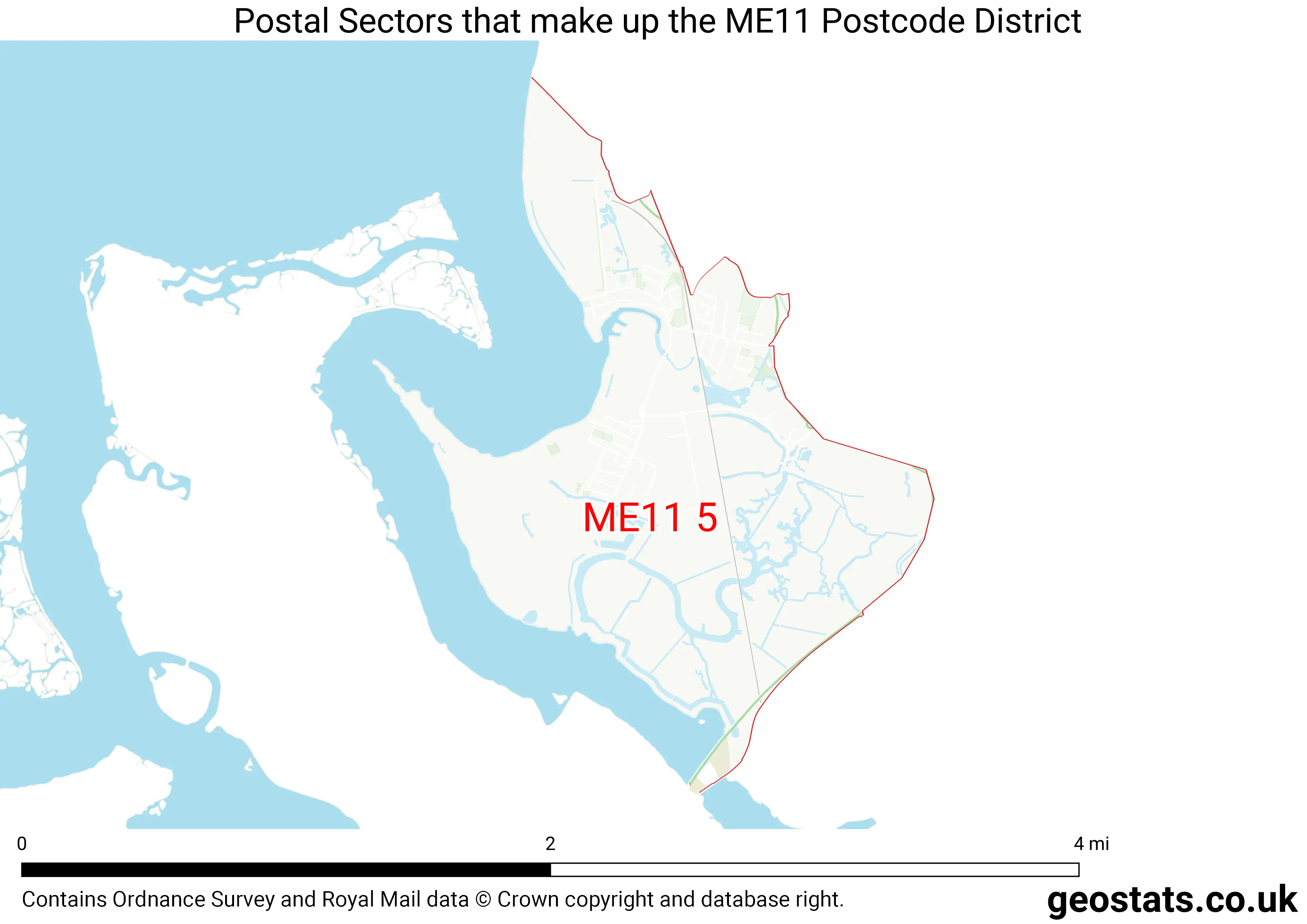 Map of the ME11  District