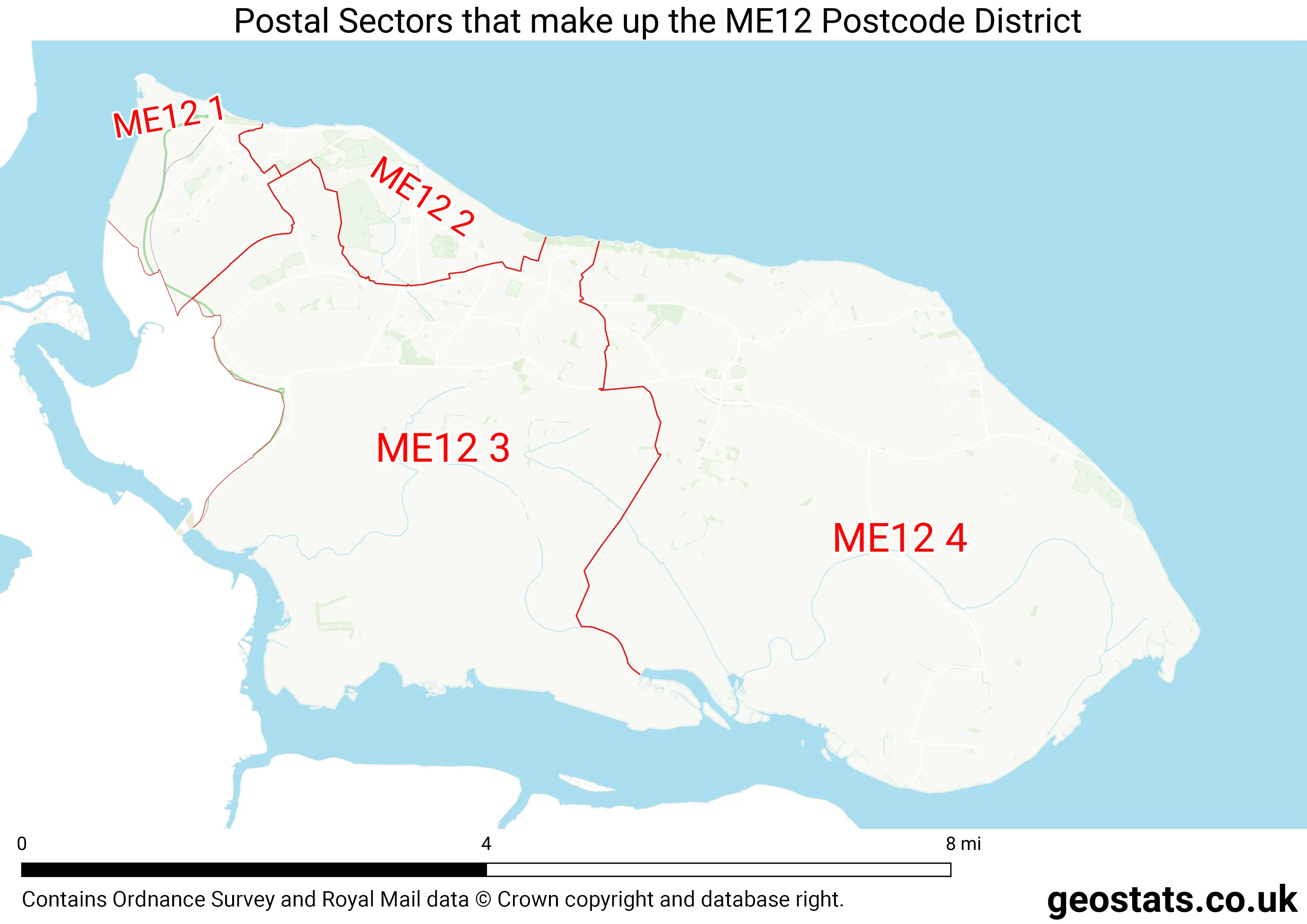Map of the ME12  District
