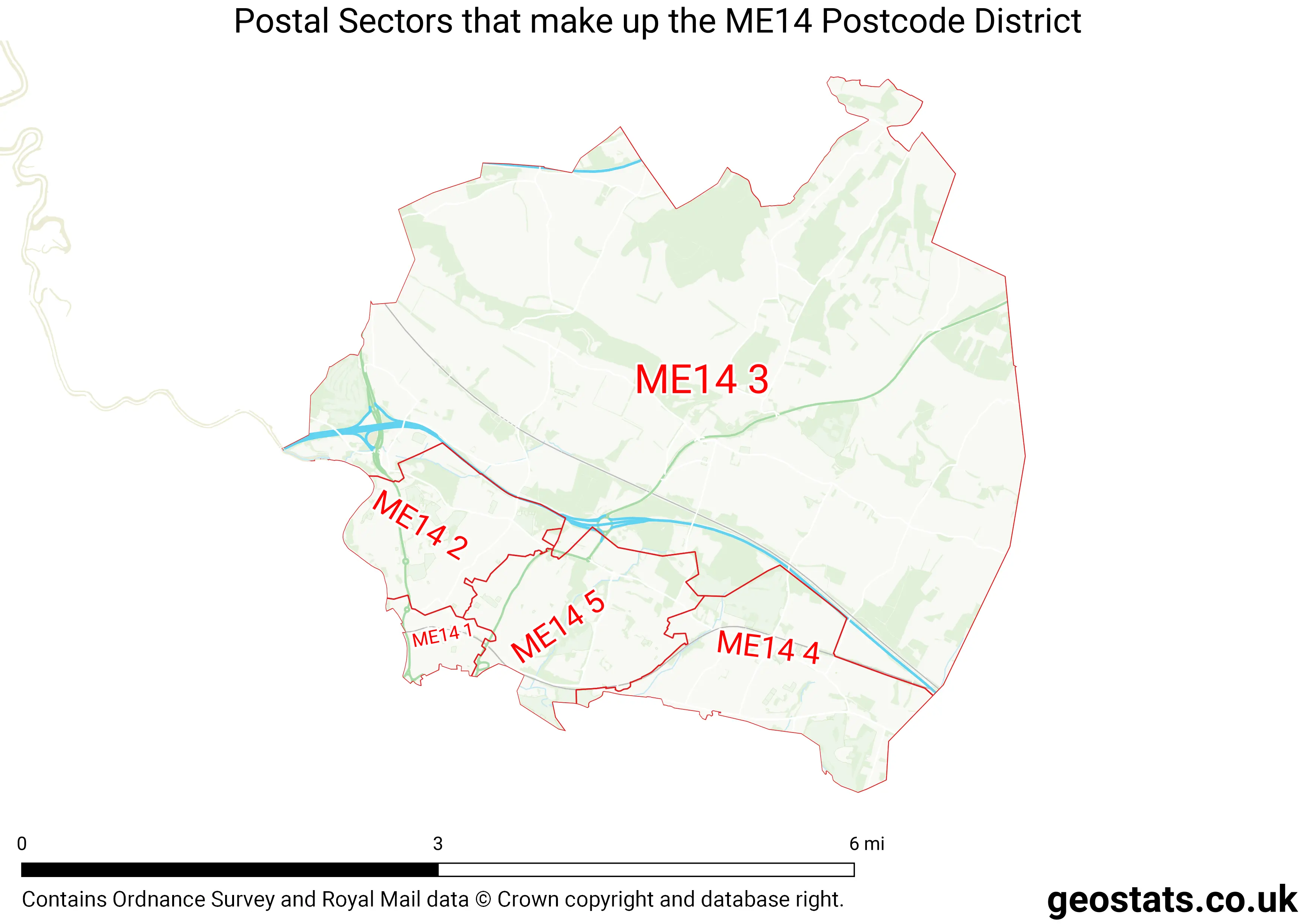 Map of the ME14  District