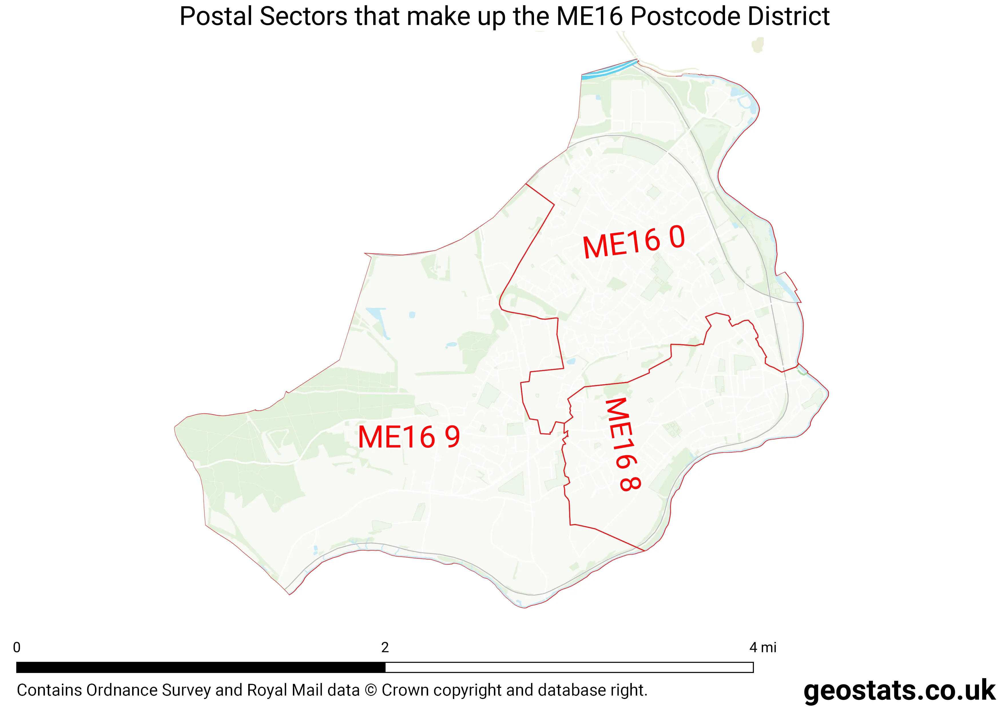 Map of the ME16  District