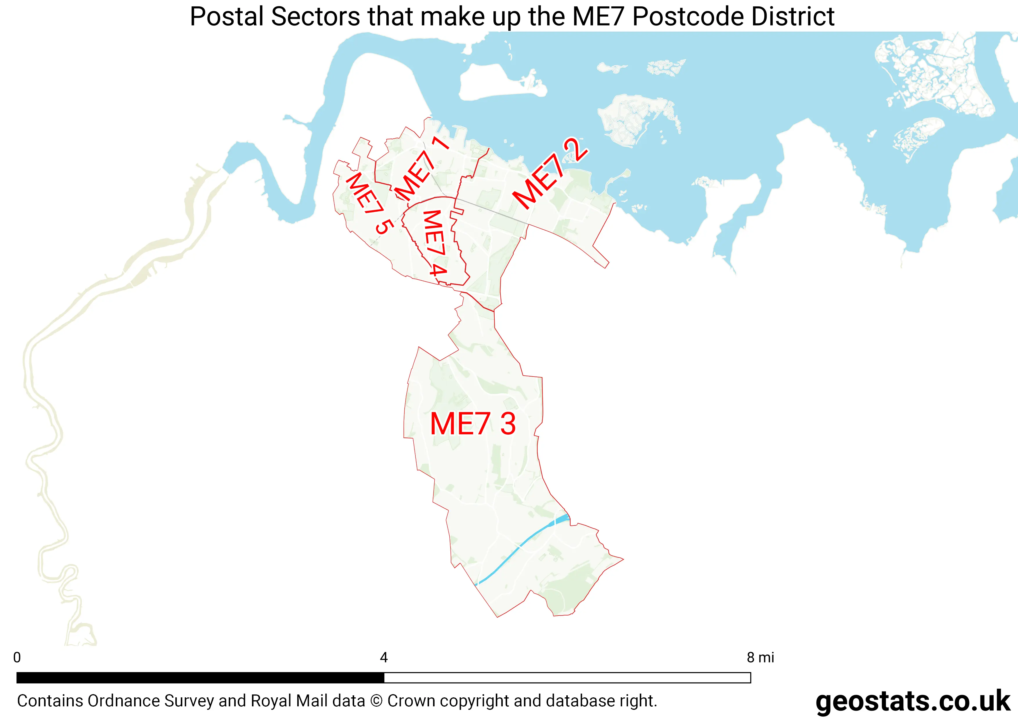 Map of the ME7  District