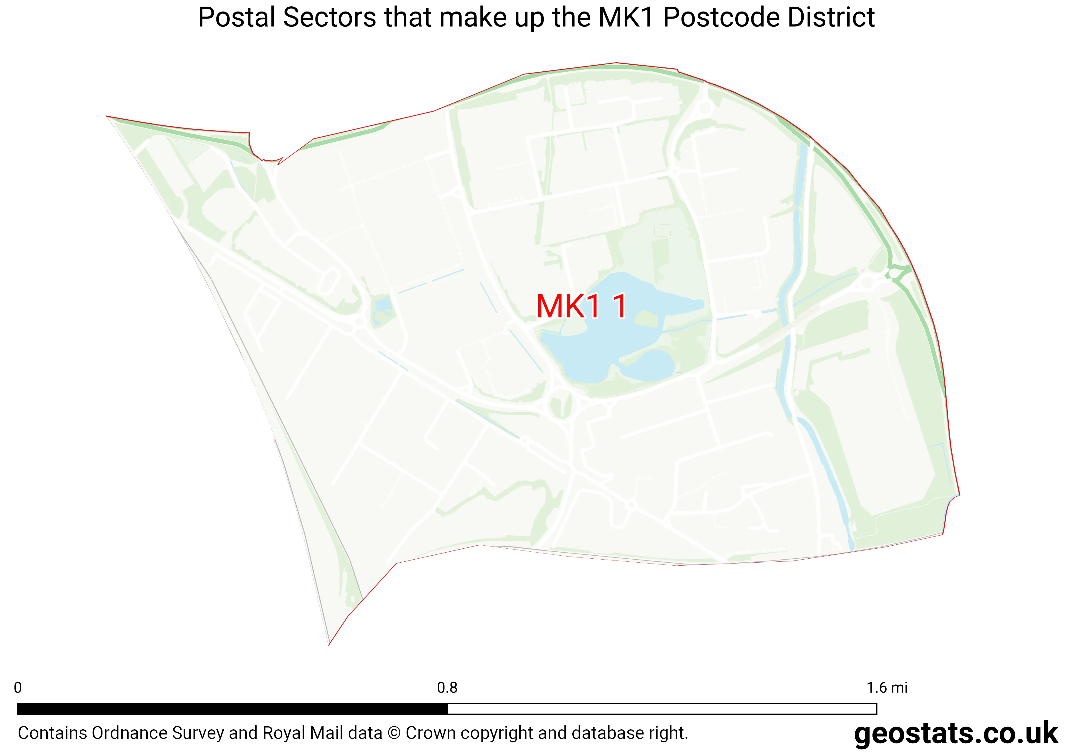 Map of the MK1  District
