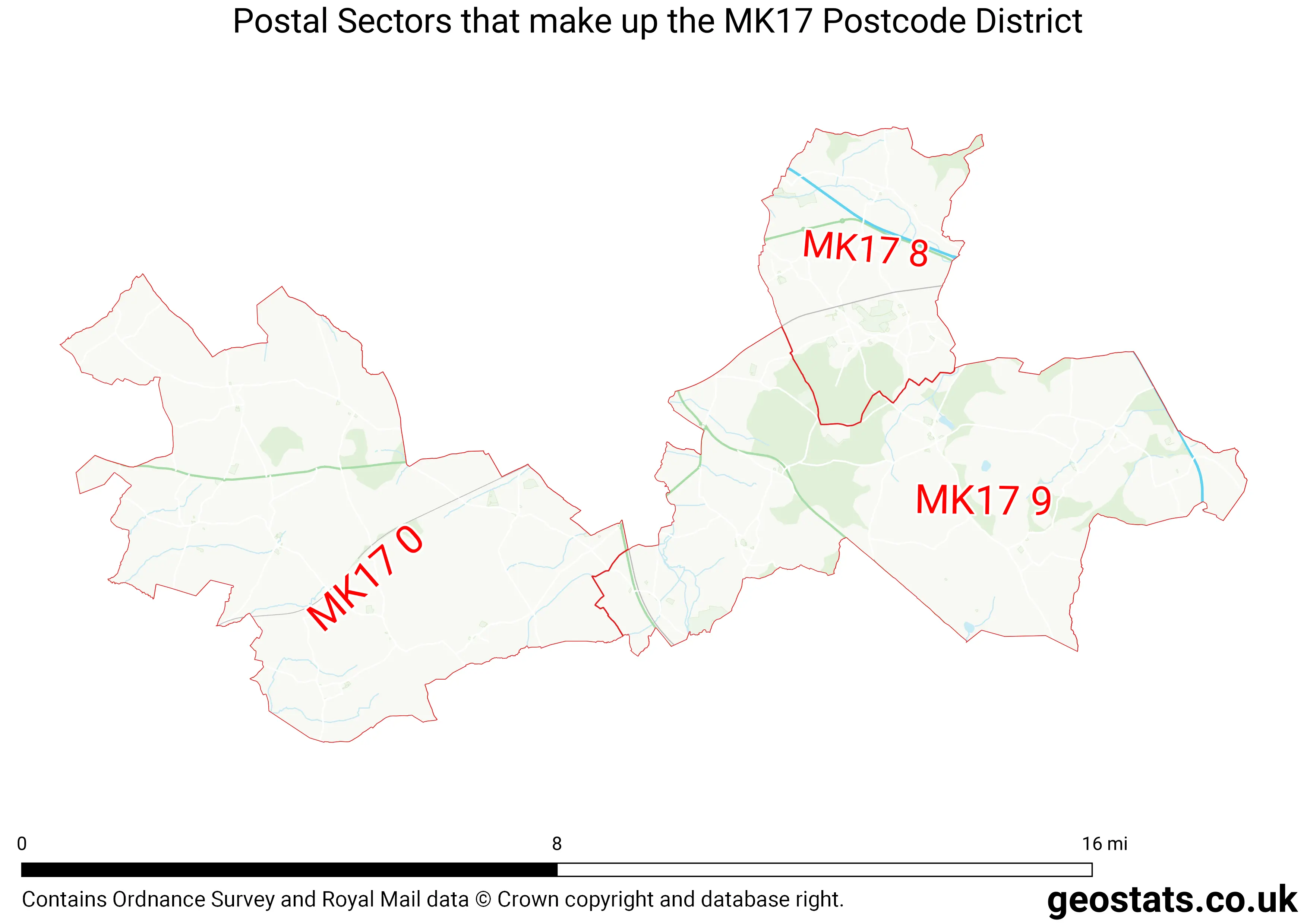 Map of the MK17  District