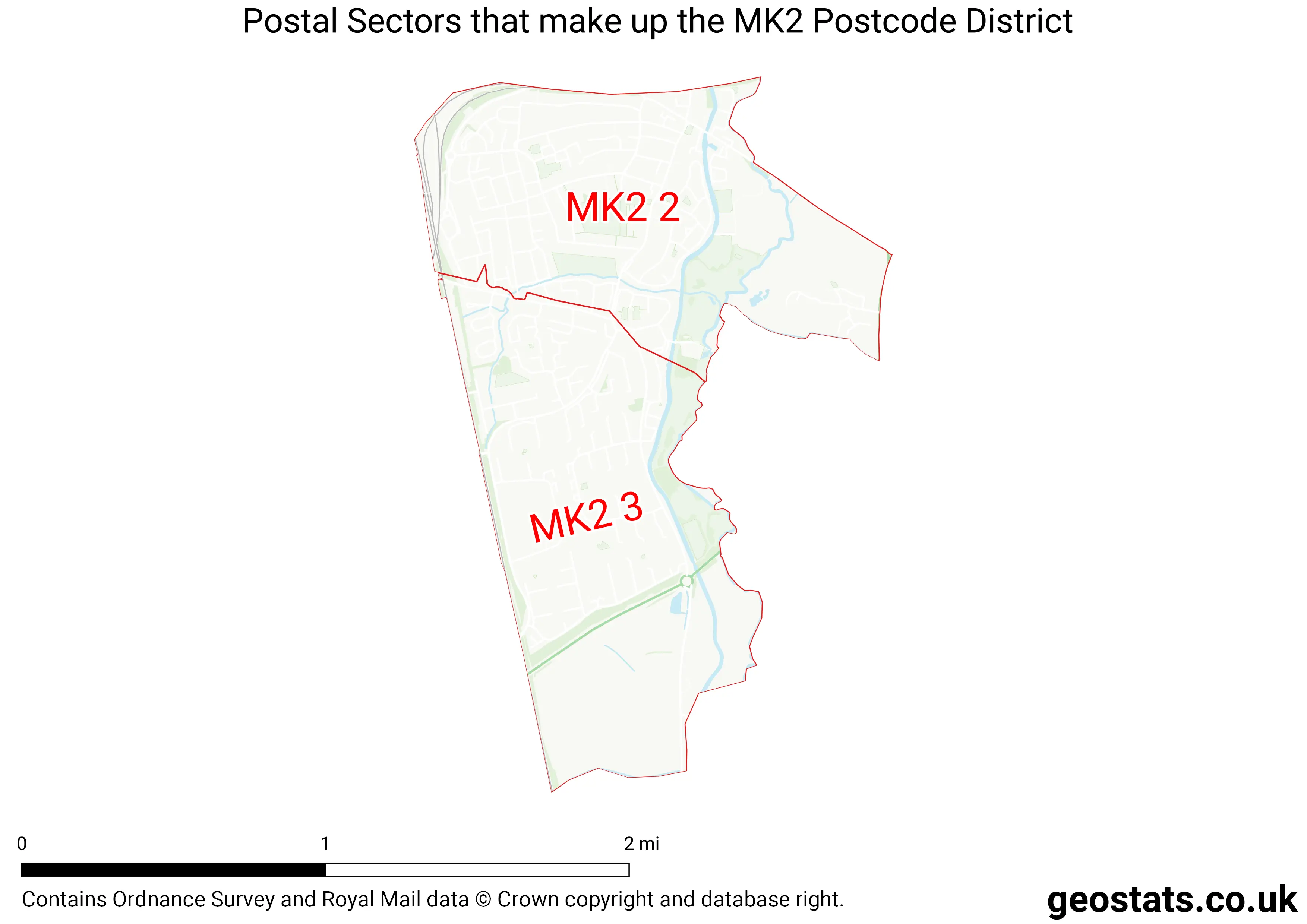 Map of the MK2  District