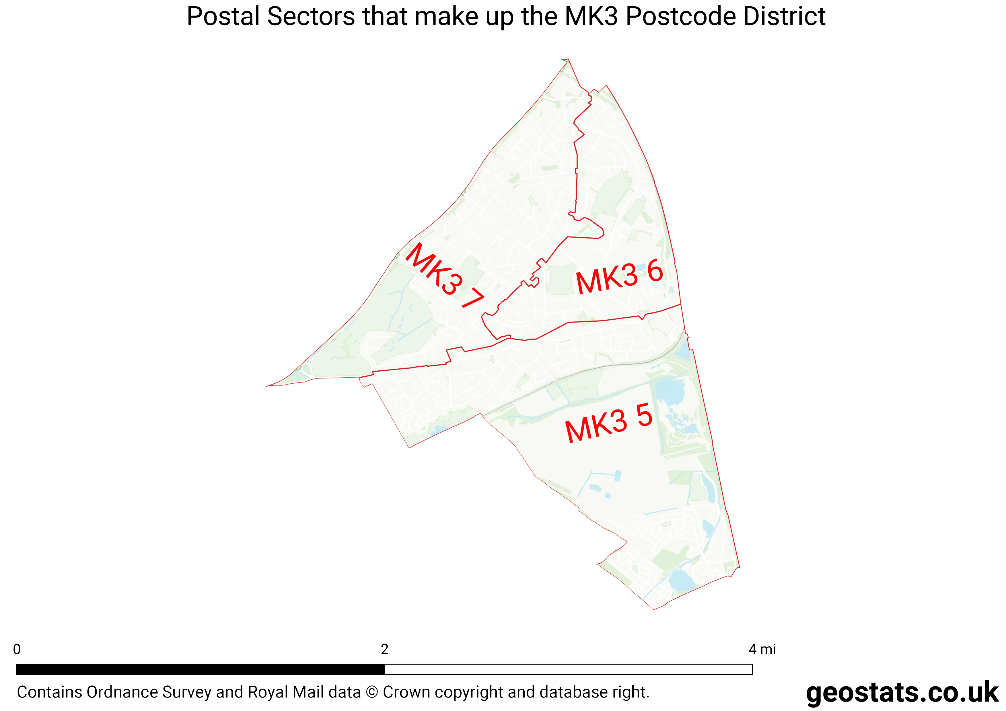 Map of the MK3  District