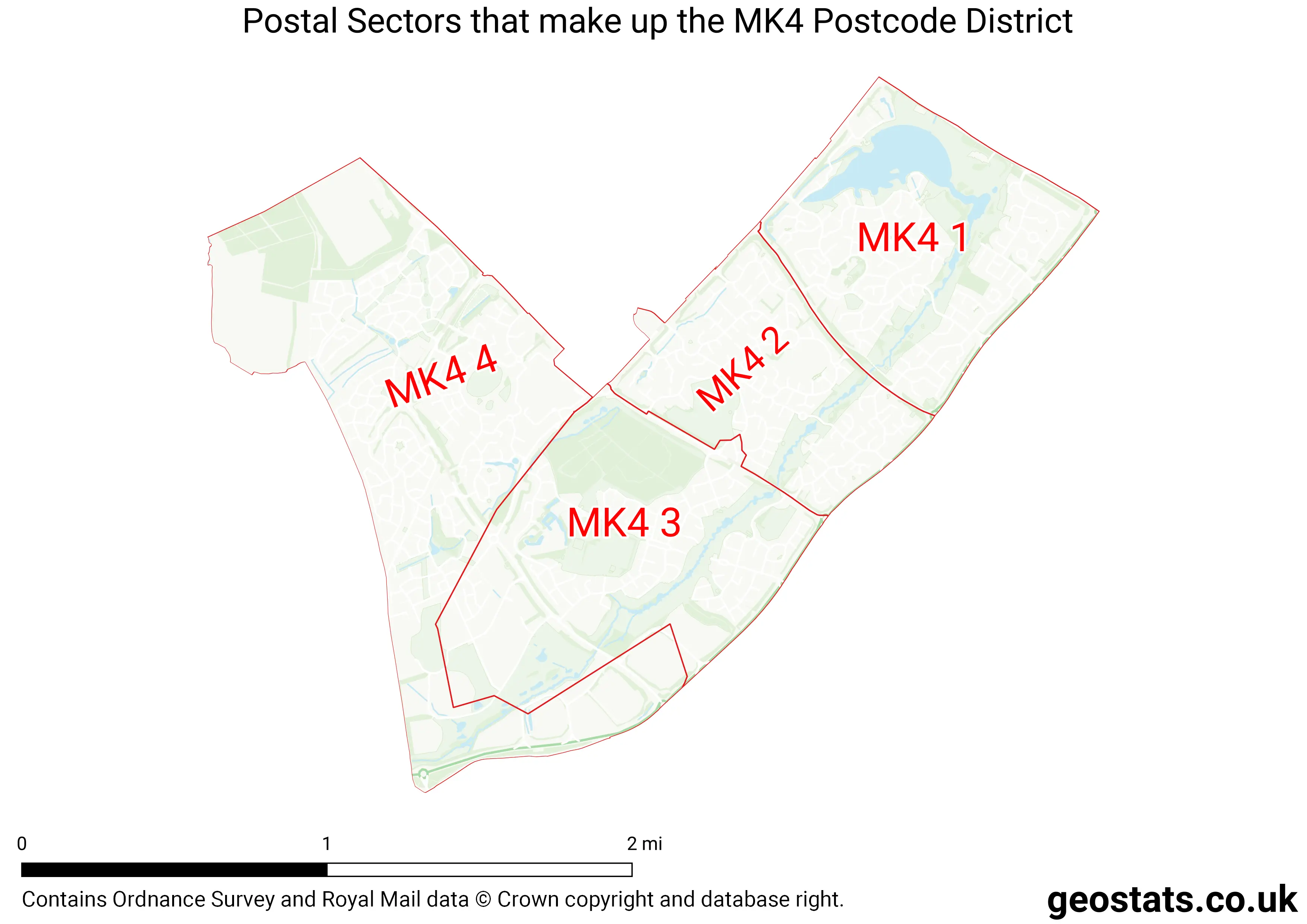 Map of the MK4  District