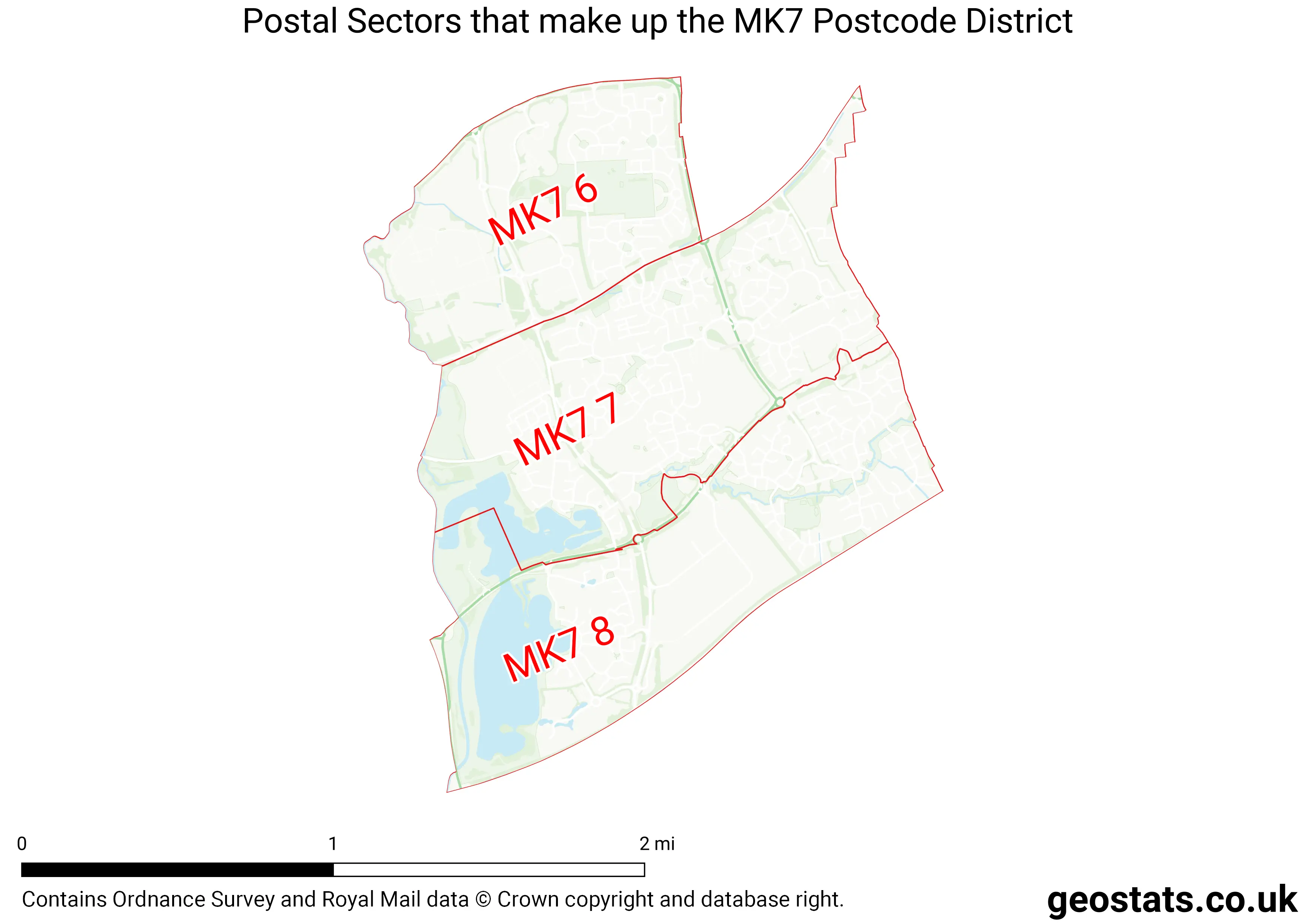 Map of the MK7  District