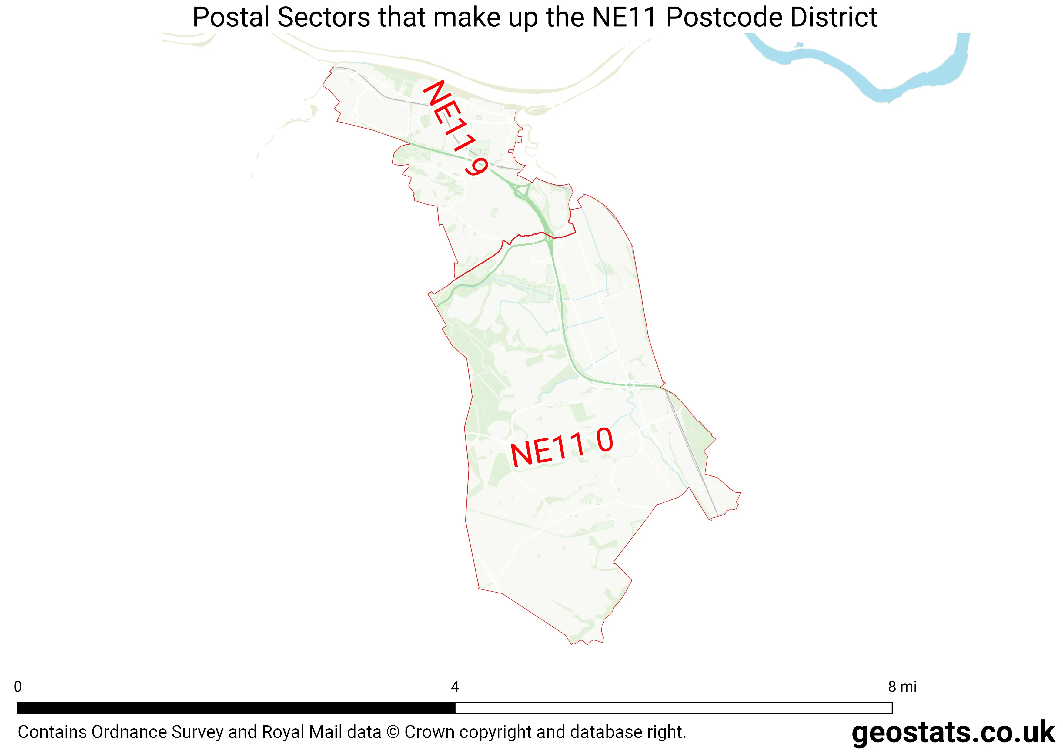 Map of the NE11  District