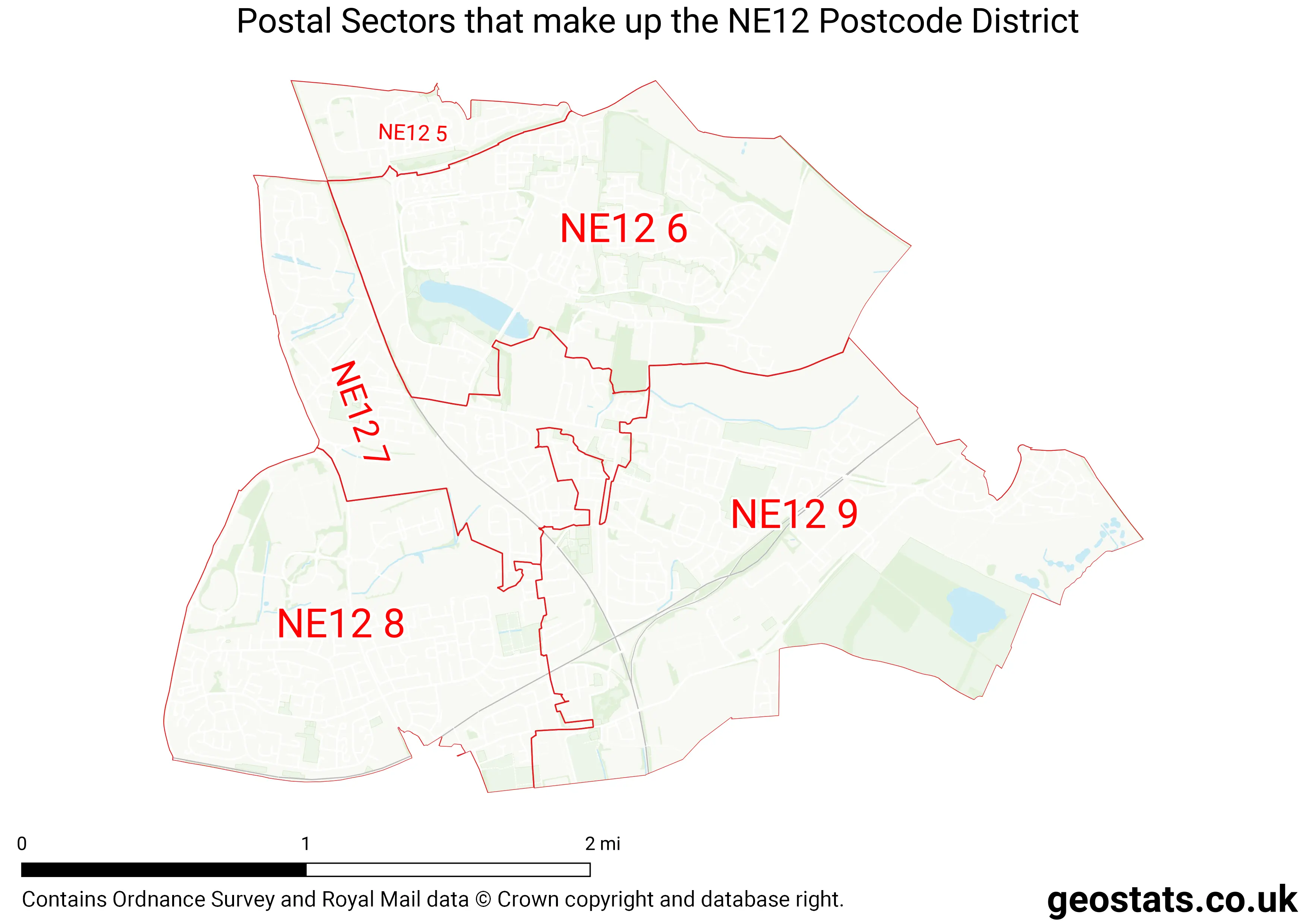 Map of the NE12  District