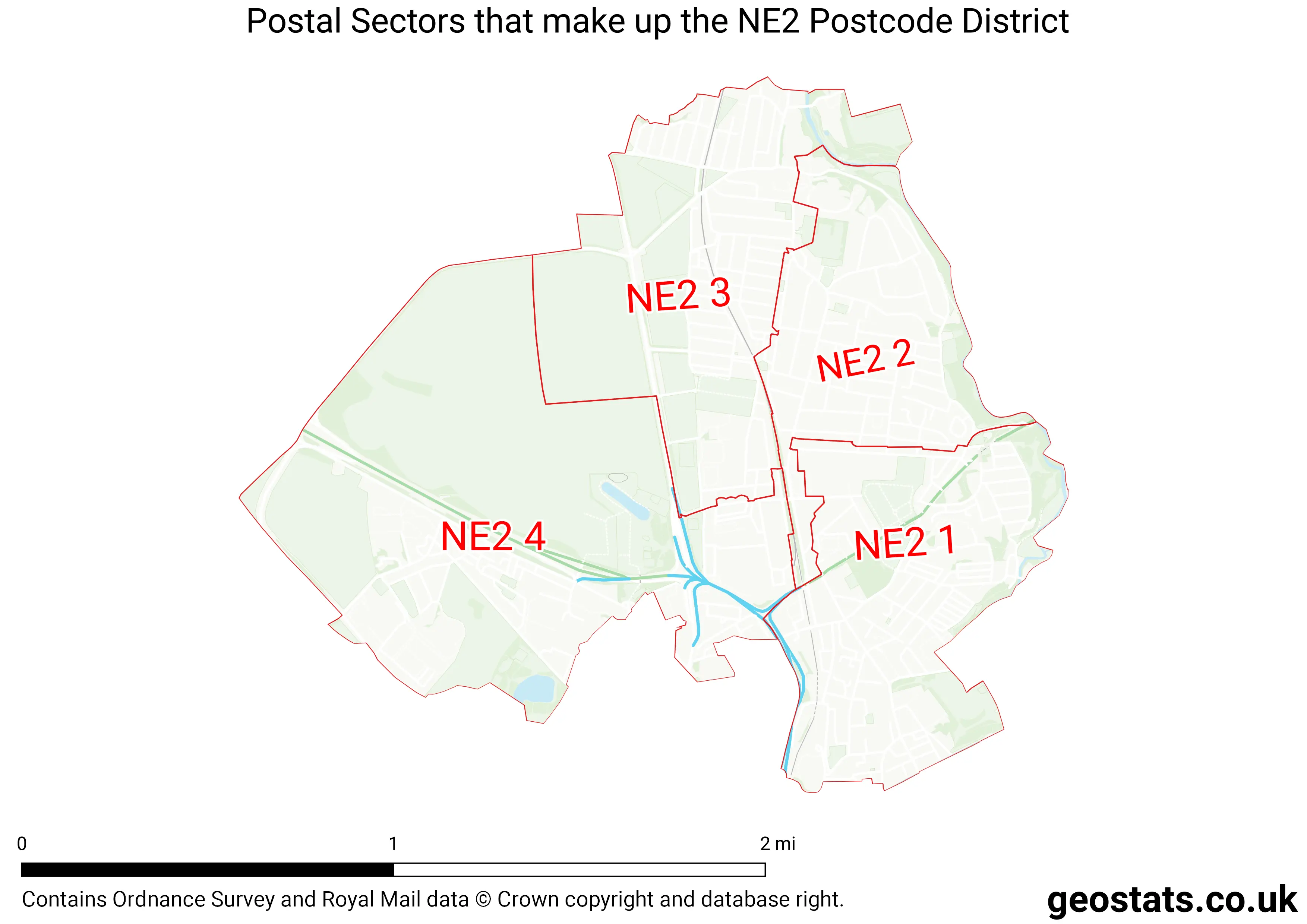 Map of the NE2  District
