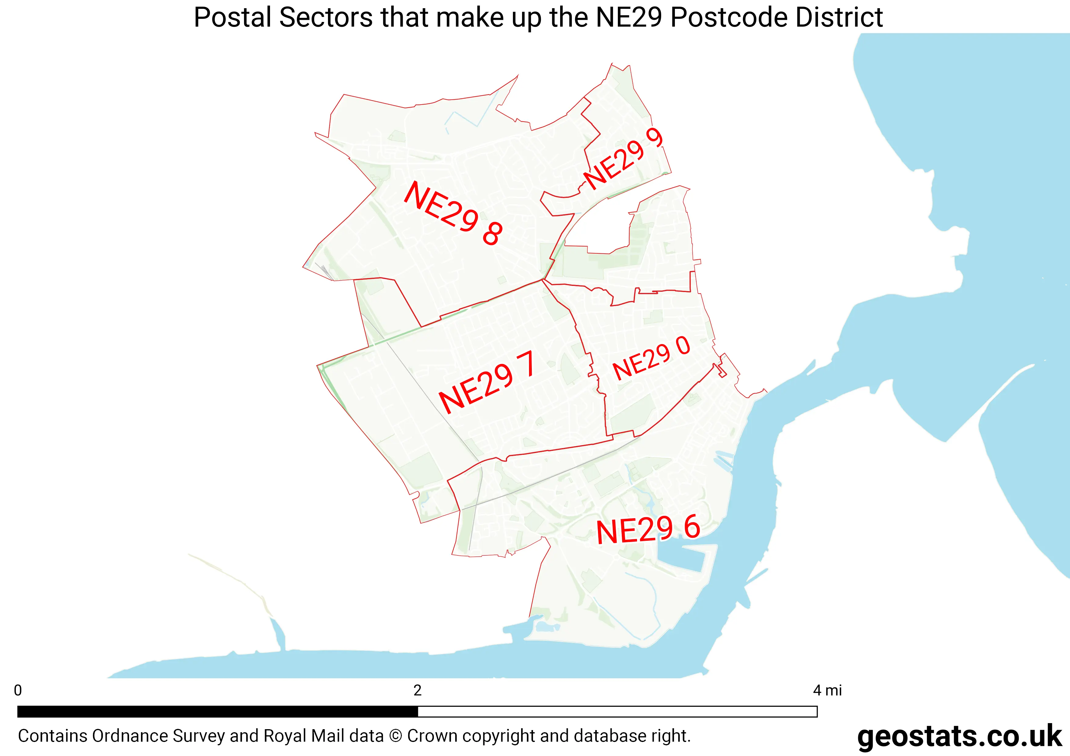 Map of the NE29  District