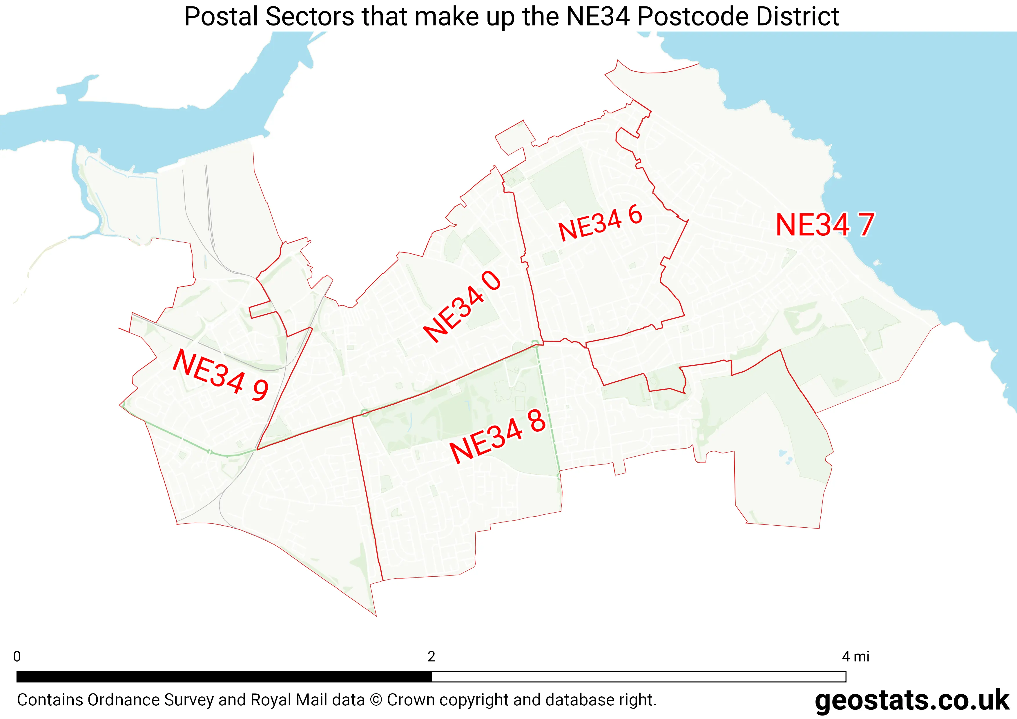 Map of the NE34  District