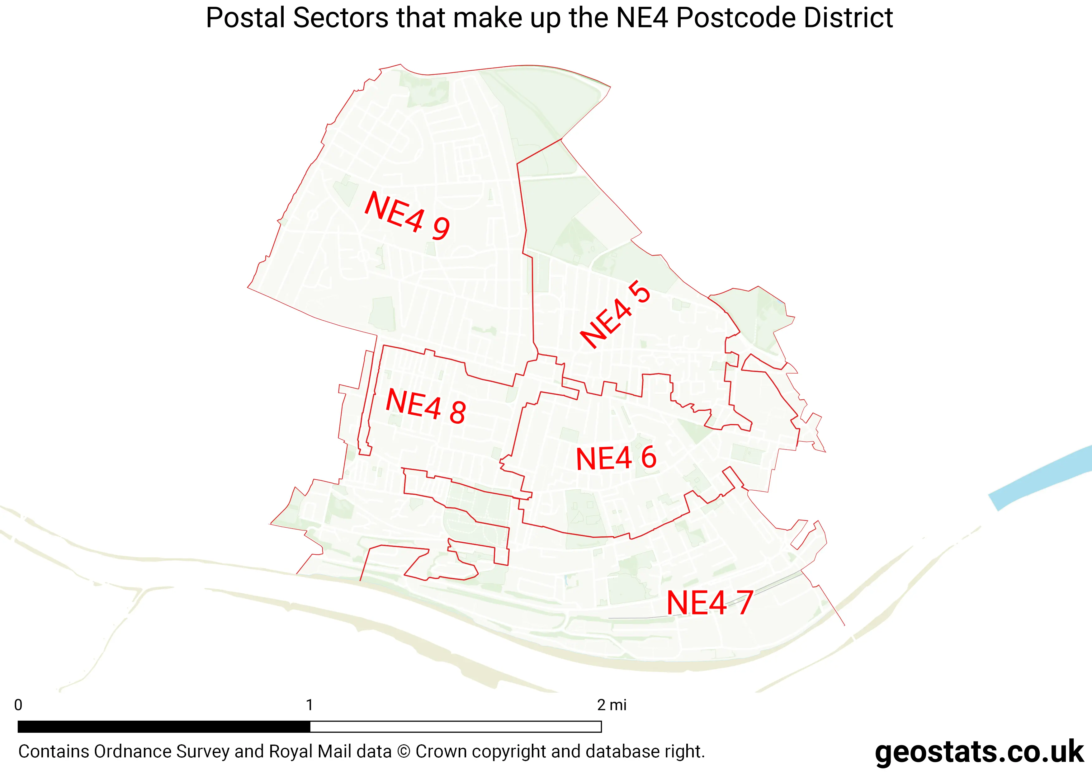 Map of the NE4  District