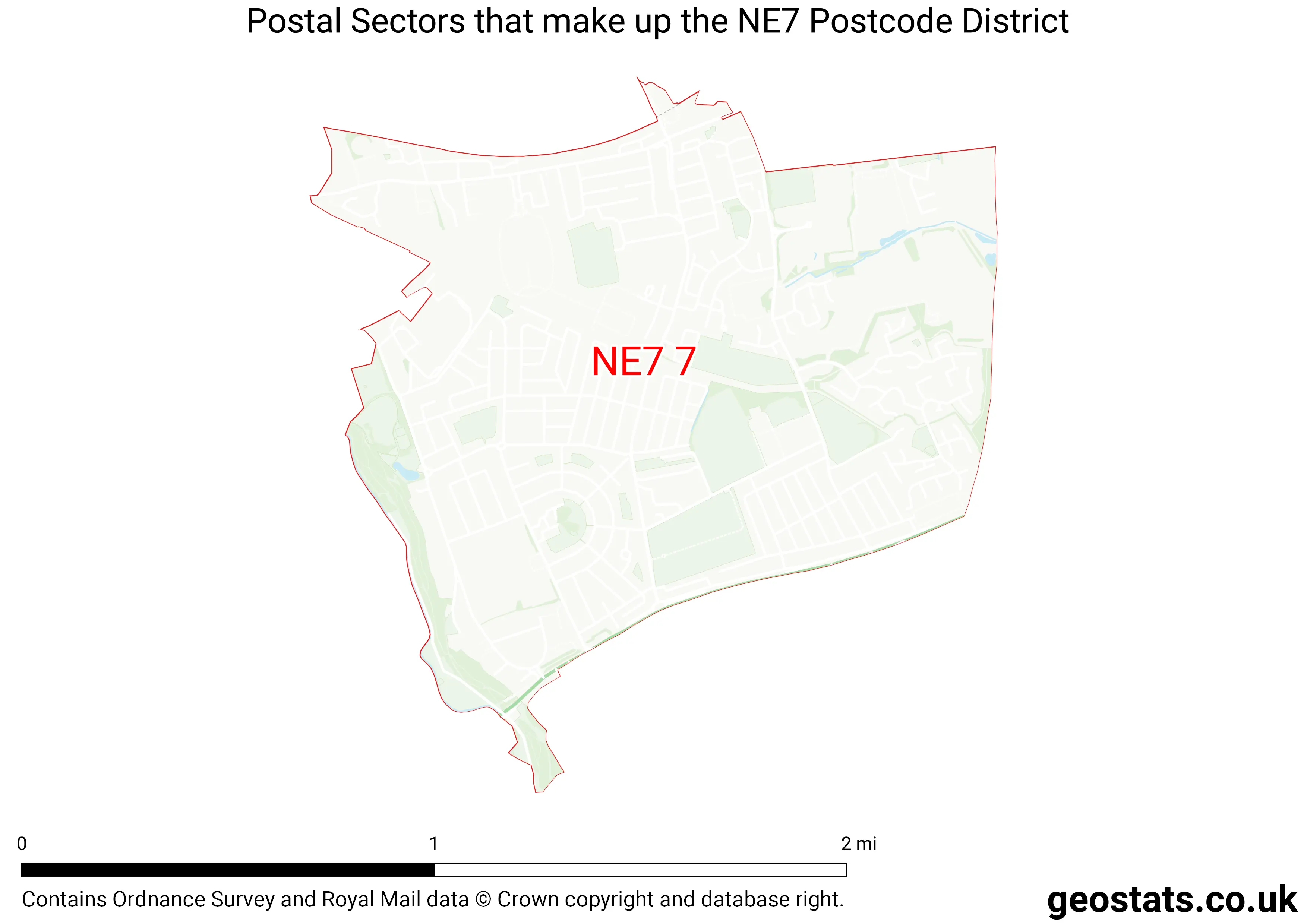 Map of the NE7  District