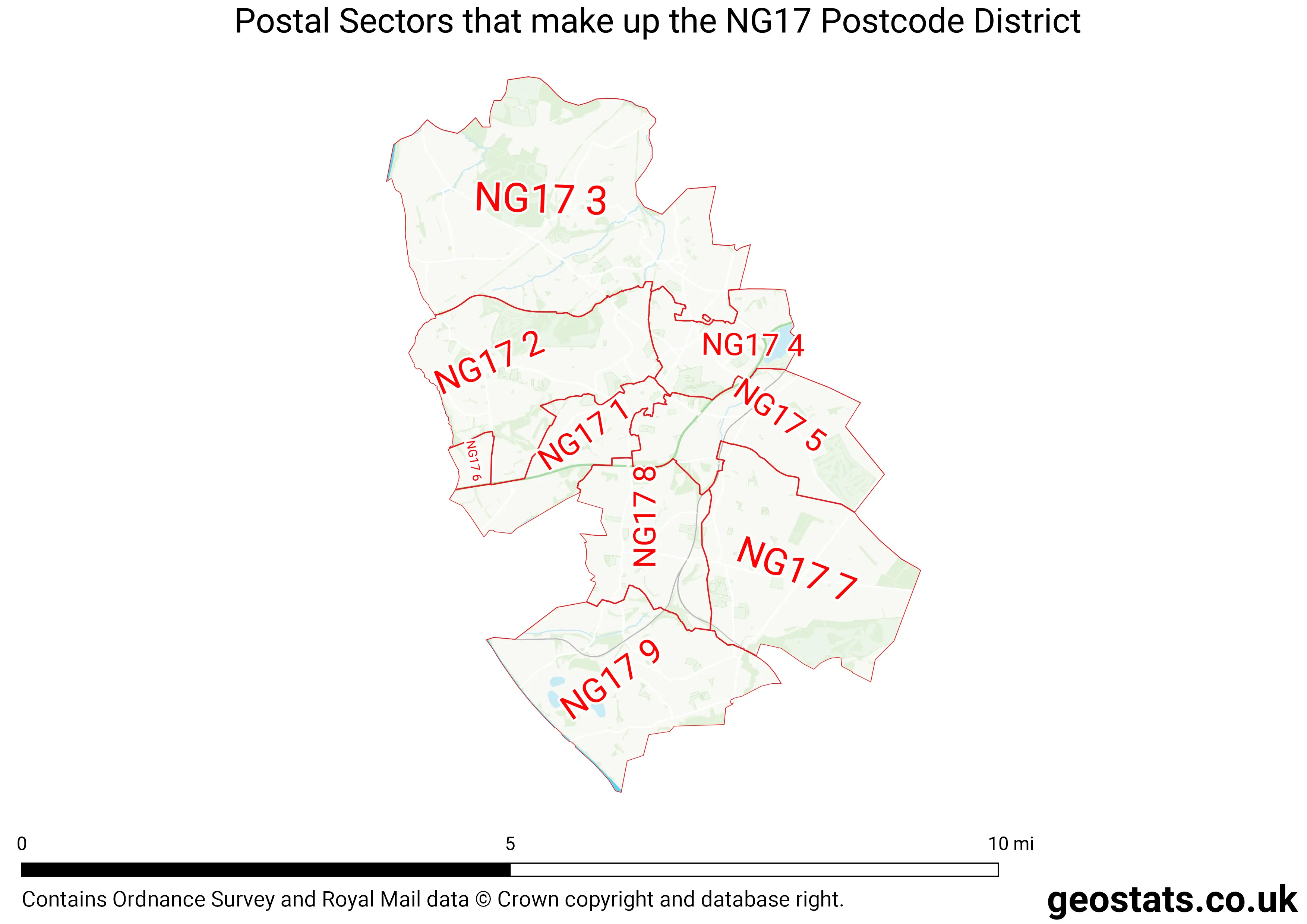 Map of the NG17  District