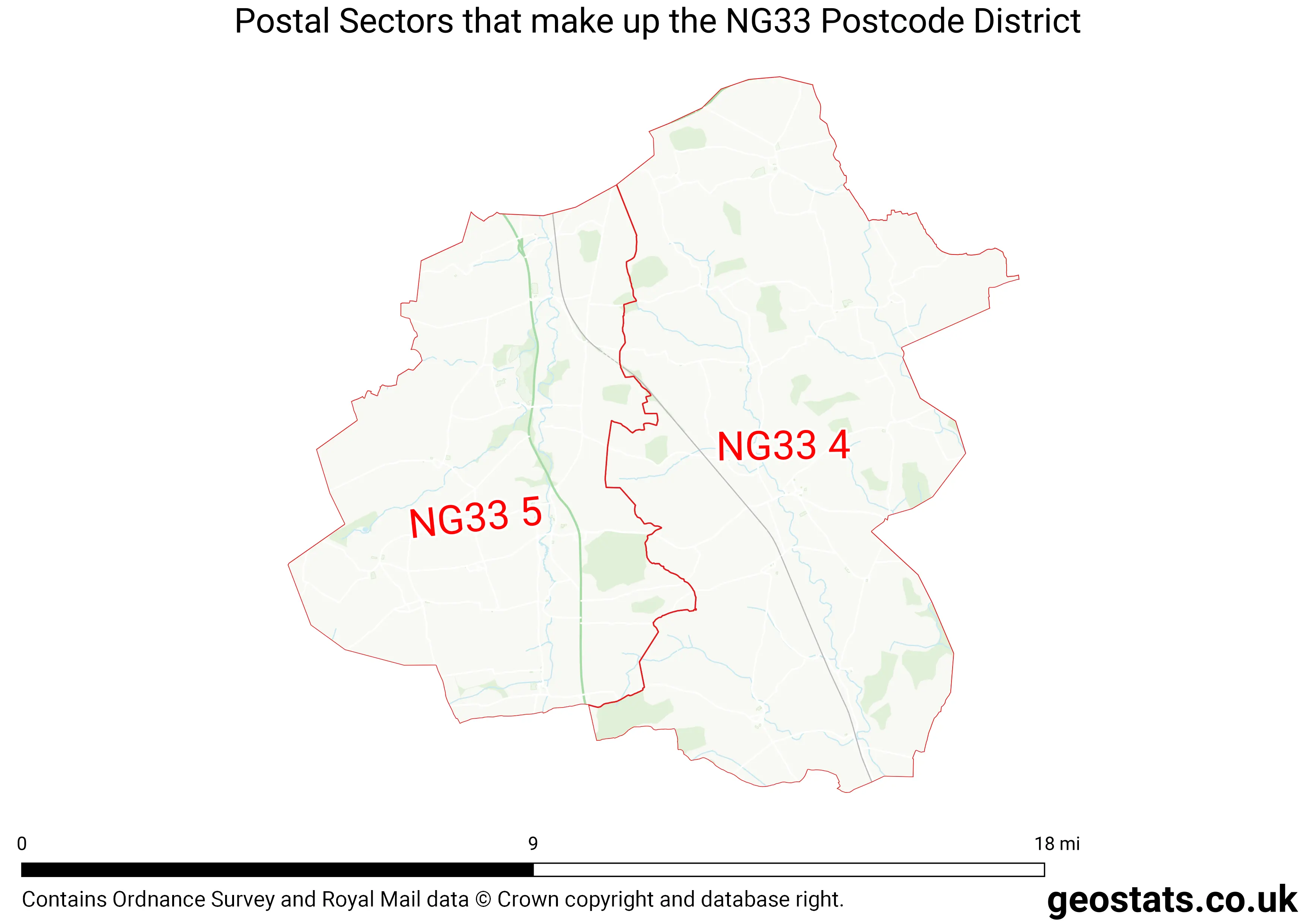 Map of the NG33  District